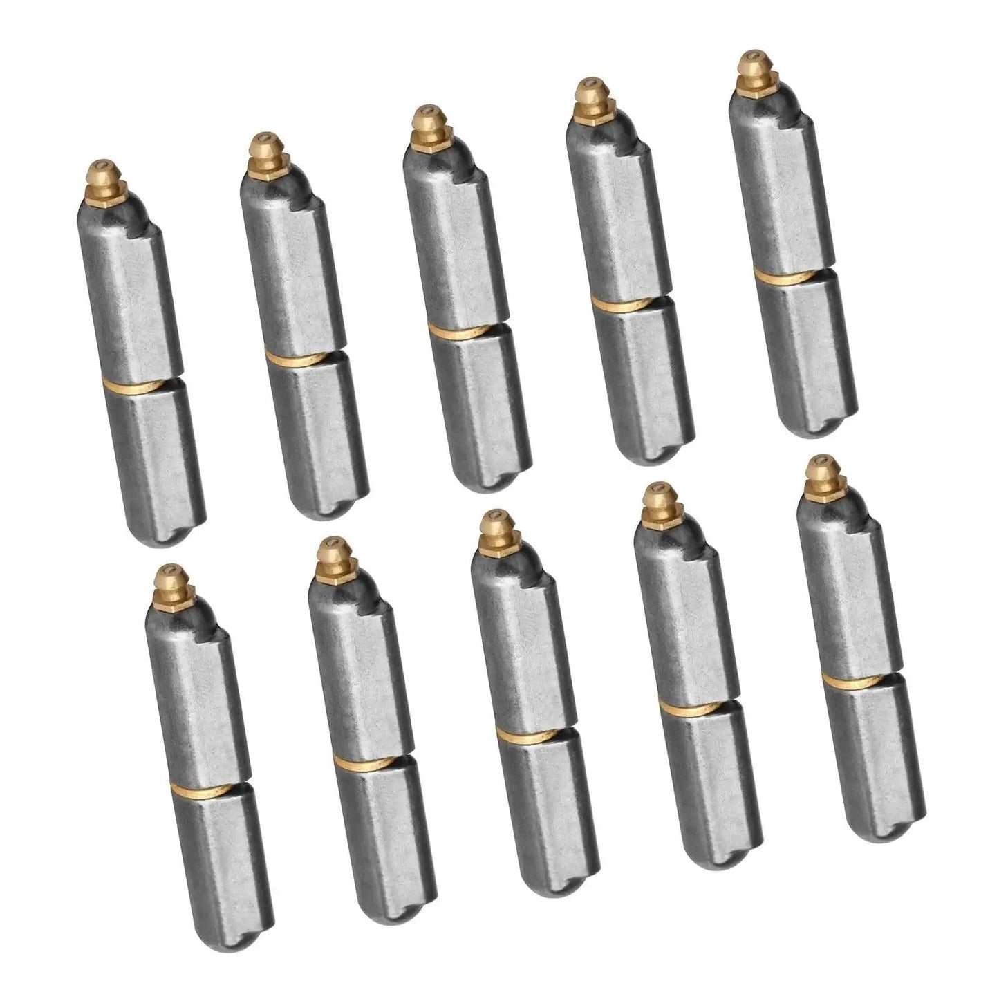 10 Pack Weldable Hinge With Grease Zerk 6 Inch Stainless Steel Heavy Duty Weld On Hinges For Gates Trailers Trucks BBQ Smokers
