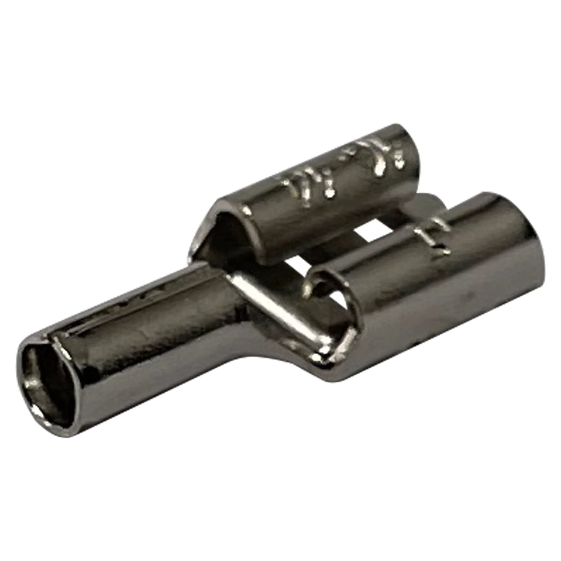 High Temperature Non Insulated Female Spade Connectors Set For 16 To 14 Gauge Quick Disconnect One Quarter Inch Tab 100 Piece