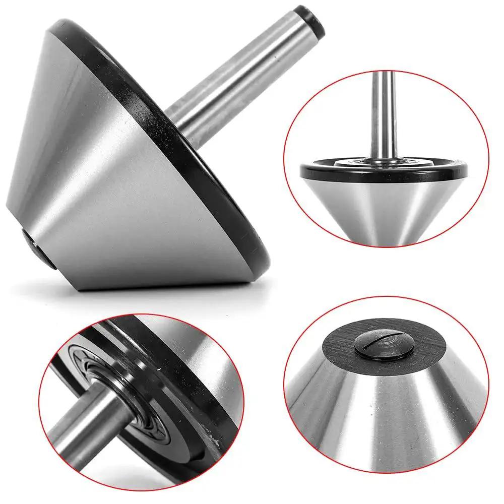 Bull Nose Live Center MT3 Morse Taper 75 Degree Triple Bearing Lathe Centering Tool Alloy Steel Tailstock shown in detail