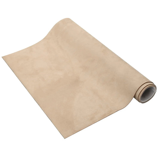 Beige Suede Headliner Fabric With 3mm Foam Backing For Car Truck SUV Interior, rolled sheet, soft suede texture