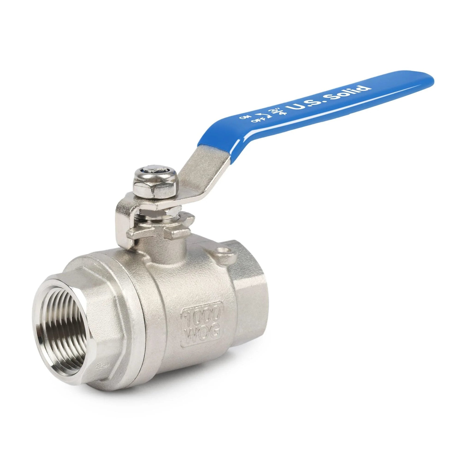 Three Quarters Inch Ball Valve Built Tough With Full Port 316 Stainless Steel Heavy Duty Corrosion Resistant 1000 WOG NPT Female