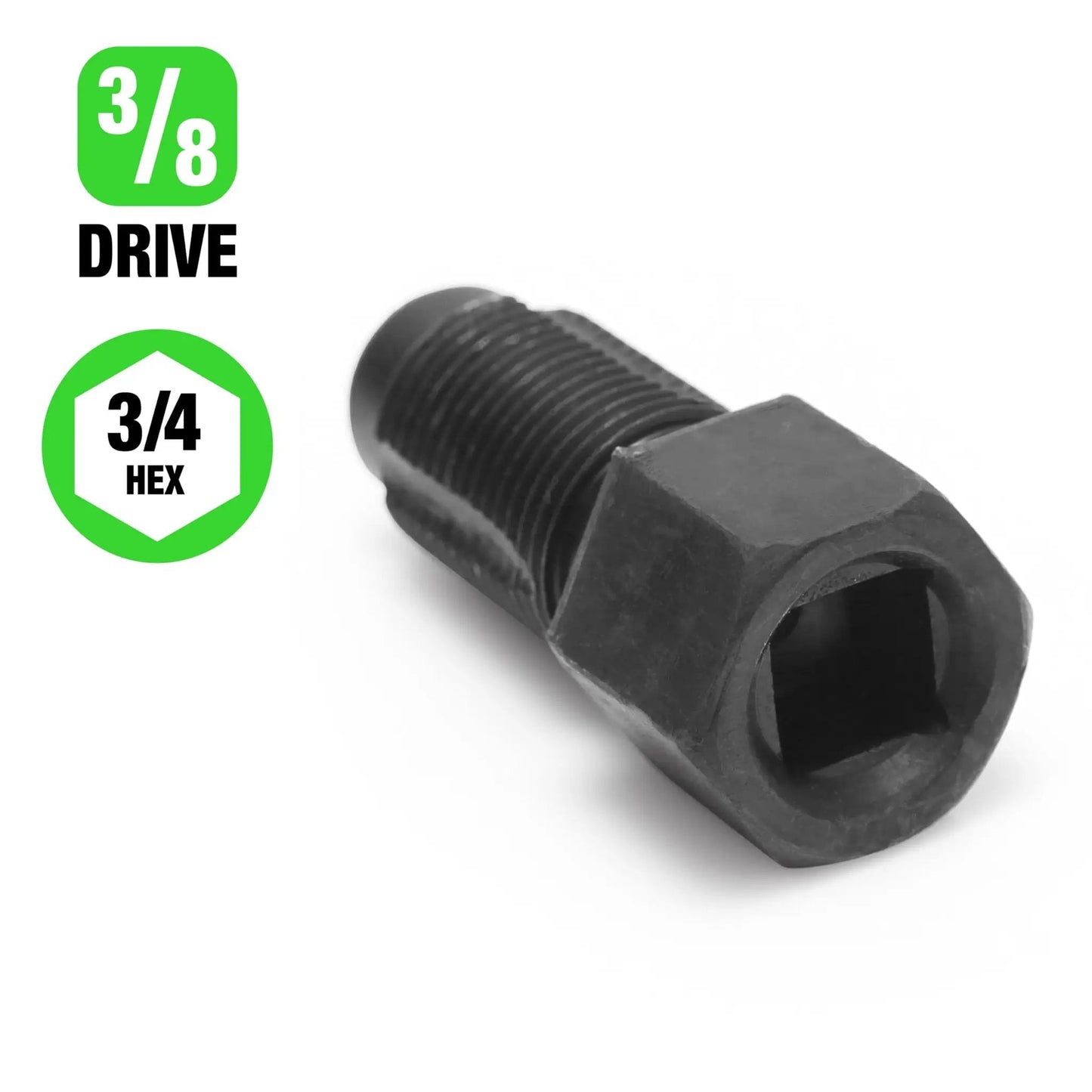 Oxygen Sensor Thread Chaser For M18 x 1.5 Threads And Spark Plug Threads, Three Eighths Inch Hex Or Drive Compatible
