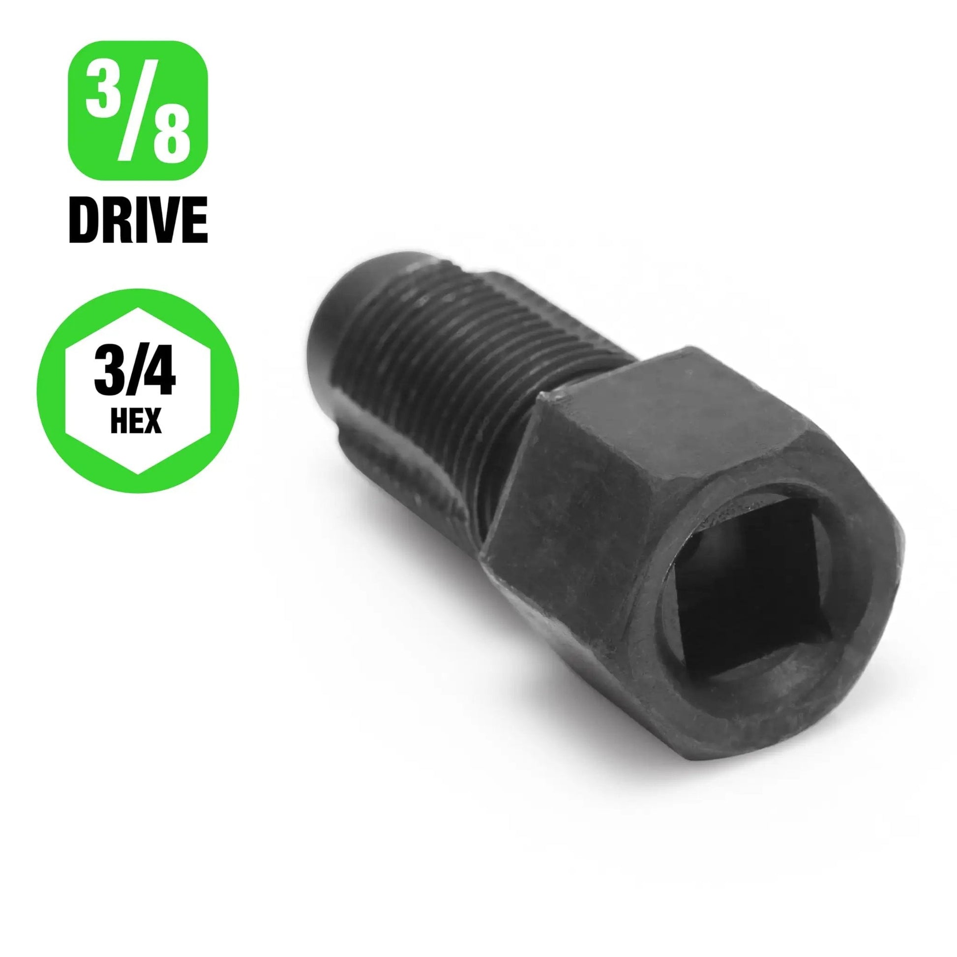 Oxygen Sensor Thread Chaser For M18 x 1.5 Threads And Spark Plug Threads, Three Eighths Inch Hex Or Drive Compatible