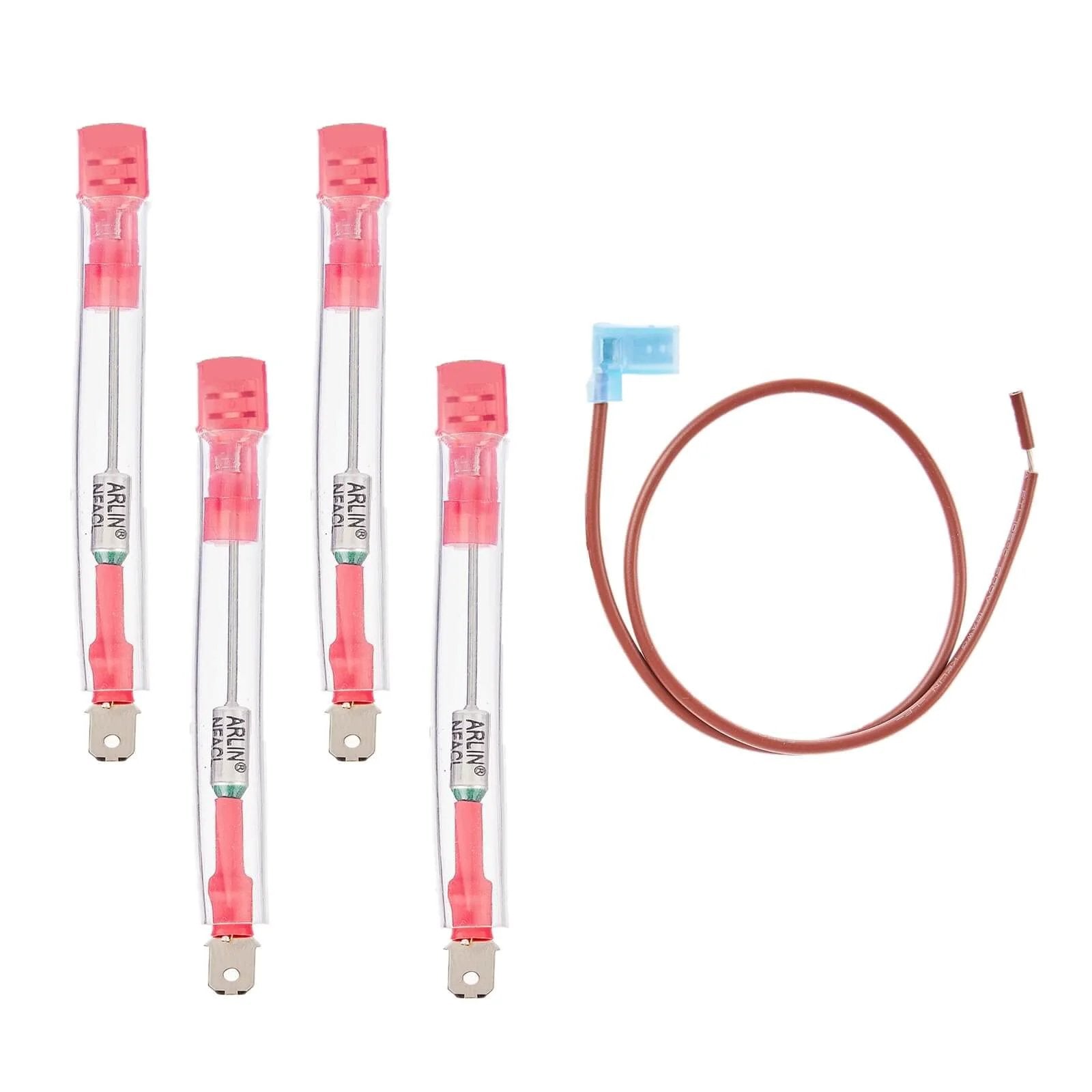 Thermal Cut Off Kit For RV Water Heaters With OEM 93866 Replacement Part And Thermal Fuse, Safety Switch, 5 Piece Pack, UL Certified Copper Wires