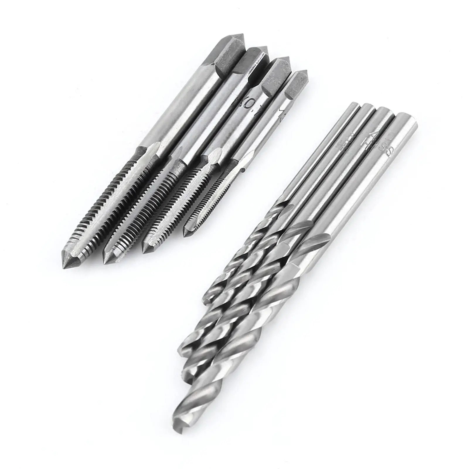 Tap Wrench And Drill Bit Set 9 Piece T Shaped Kit With 4 Taps And 4 Drill Bits Imperial Tools Threading Kit For Metalworking