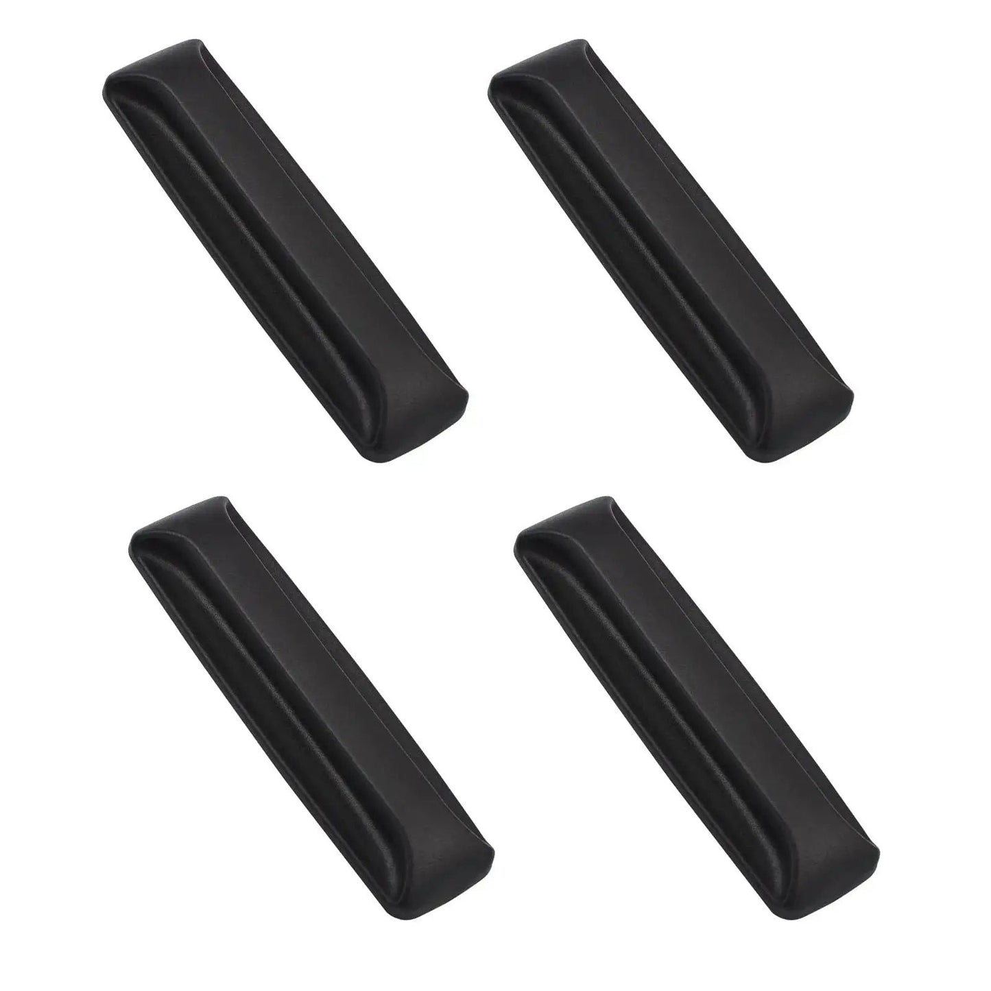 4 Pack Self Adhesive Cabinet Handle Pulls For Drawers Cabinets And Doors With Instant Attachment Black ABS Material No Drilling Easy Grip