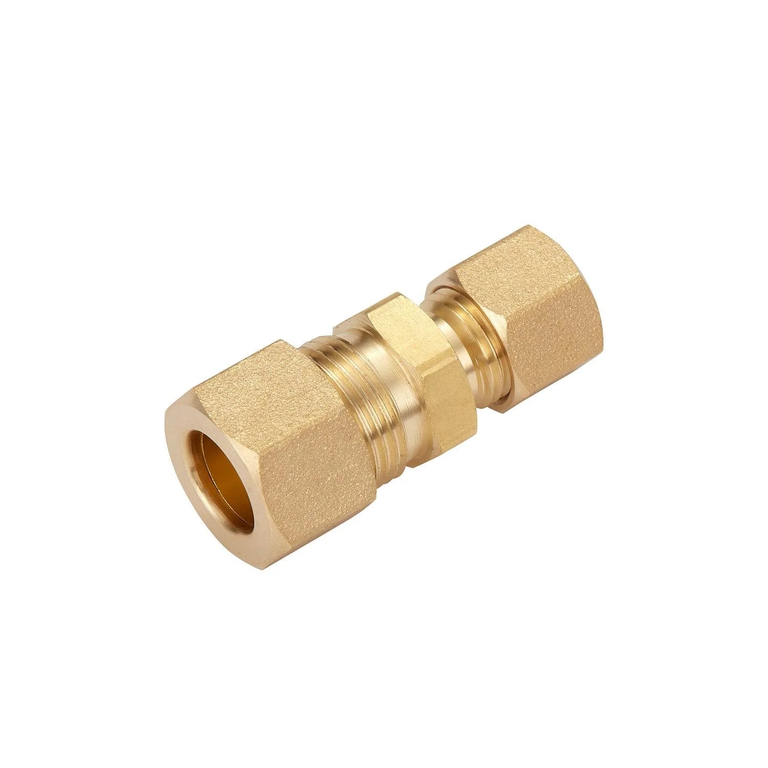 Tough As Nails Brass Tube Fitting Kit For Fuel And Brake Lines Compression Union Three Eighths Inch To One Quarter Inch Tube Outer Diameter
