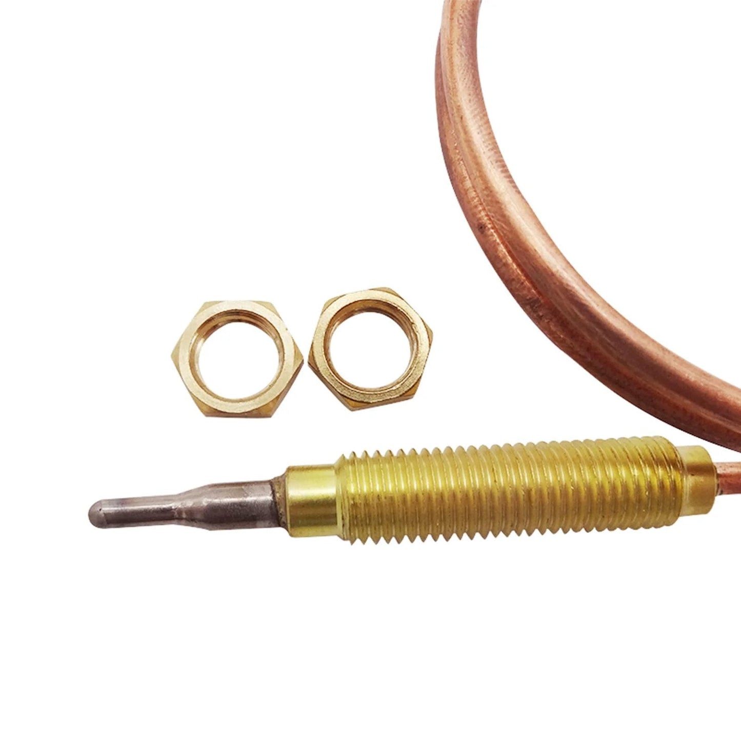 Universal 24 Inch Propane Grill Fire Pit and Fireplace Thermocouple Sensor M8x1 Thread Replacement with nuts