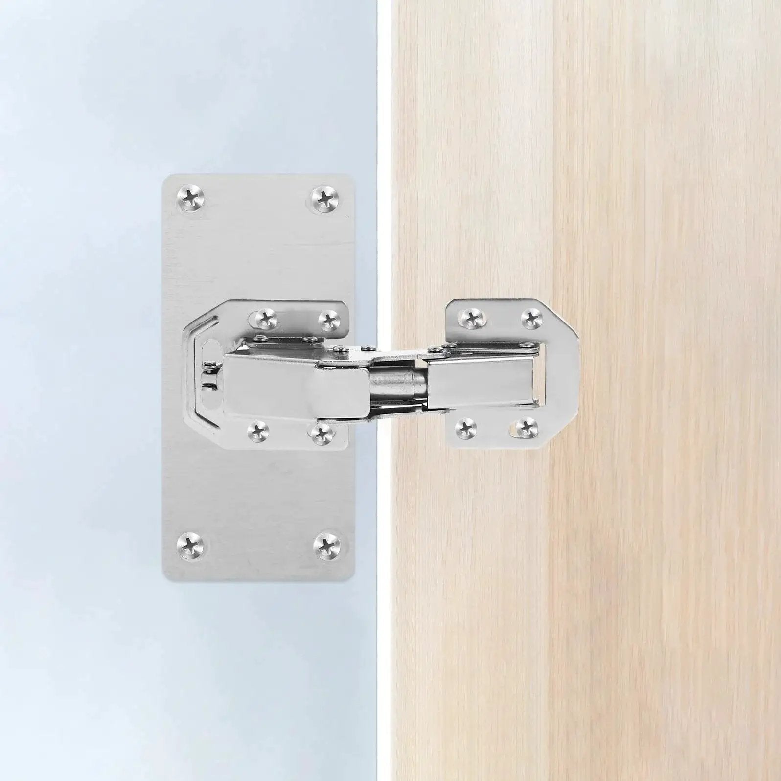 Hydraulic Soft Close Wardrobe Hinge Set Two Pack Concealed Cabinet Door Hinges With Thickened Base For Stable Fixation