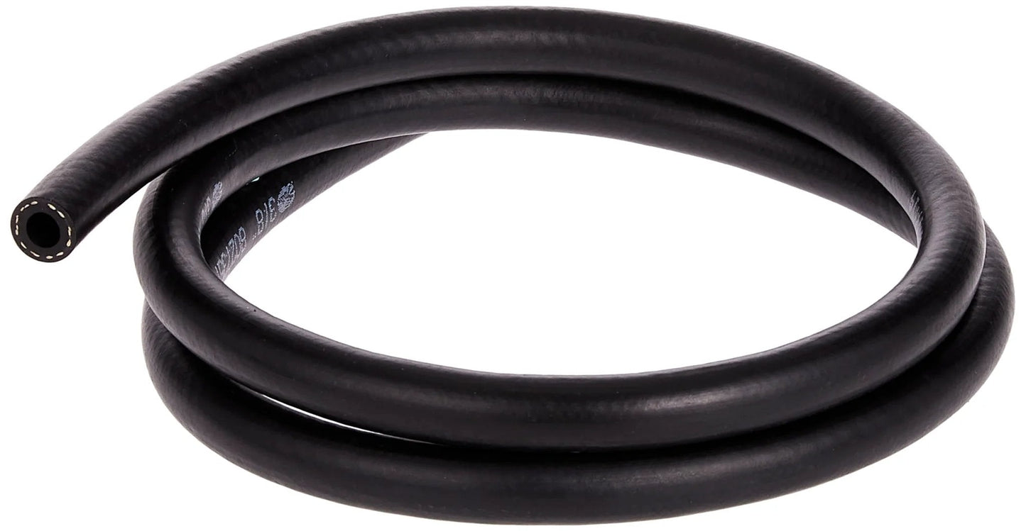 Coiled Heavy Duty Transmission Oil Cooler Hose Three Eighths Inch Diameter Four And A Half Foot Length With Double Cross Braided Construction For Tight Radius Transmission Fluid Lines For DIY Install Hayden Automotive.