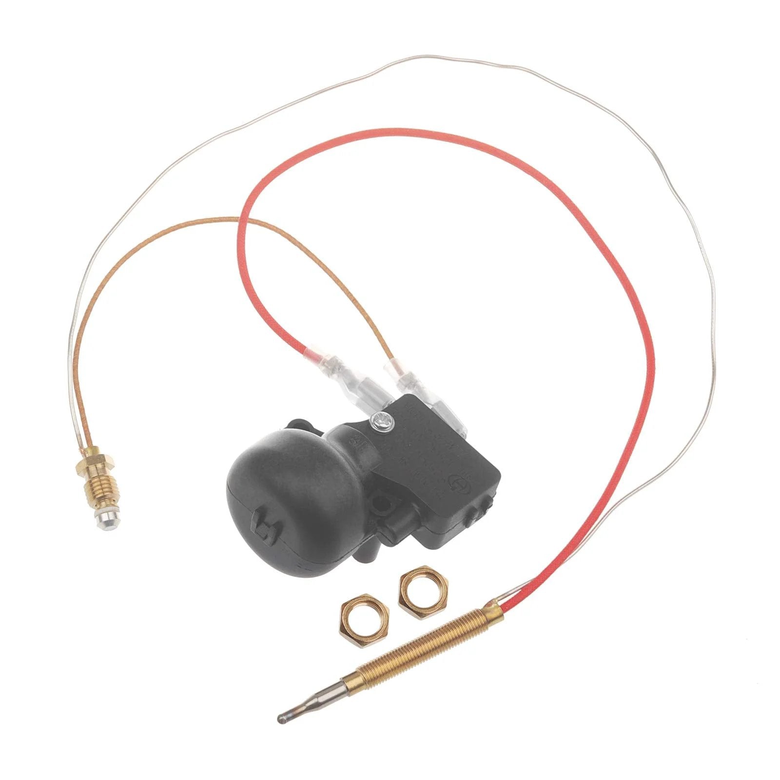 Outdoor Patio Heater Thermocouple Sensor With Tilt Switch Includes M8 X 1 End Connection Nuts And M6 X 0.75 Thermocouple Head Threads