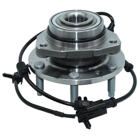 Front Wheel Bearing And Hub Assembly With ABS For 6 Lug Vehicles Fits Chevy Trailblazer 2002 To 2009, shown in side view