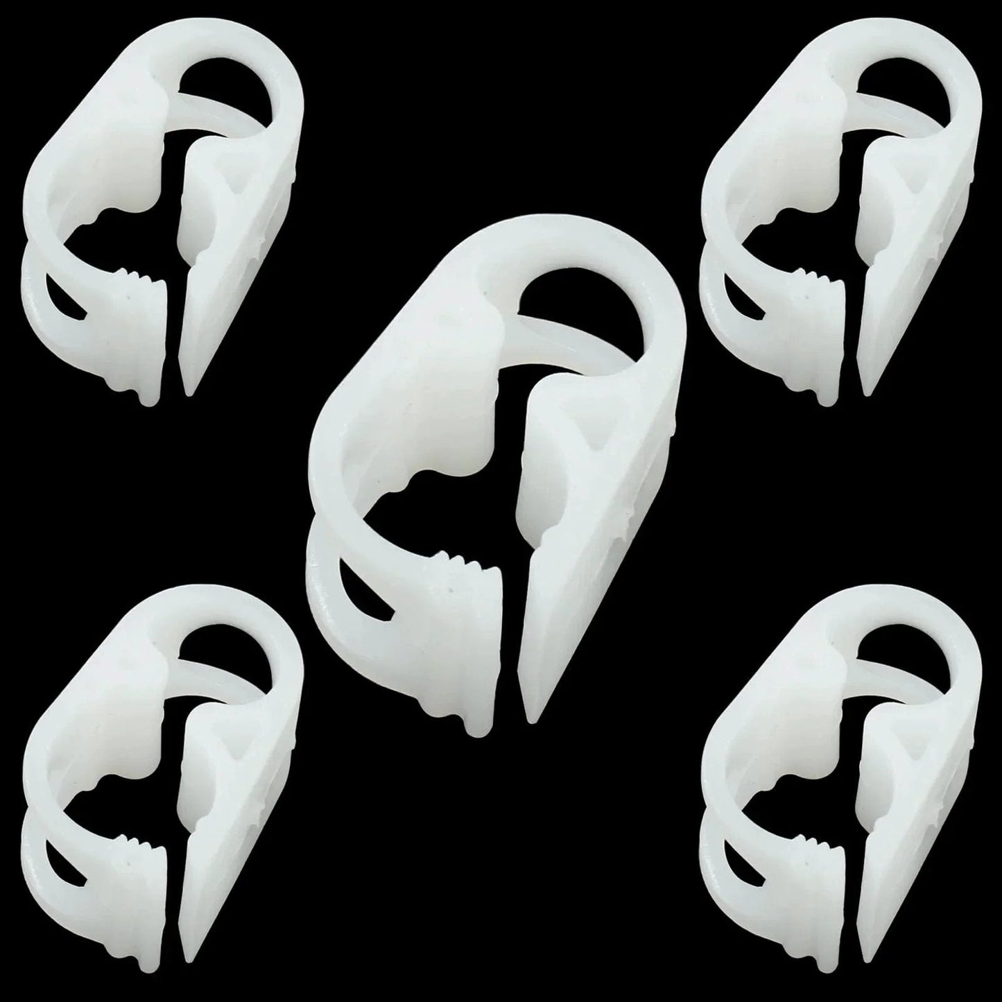 Five Pack Plastic Tubing Clamps For Lab Adjustable Tube Clamp Flow Control Hose Clamp Made Of POM Plastic Durable Elastic Clamp