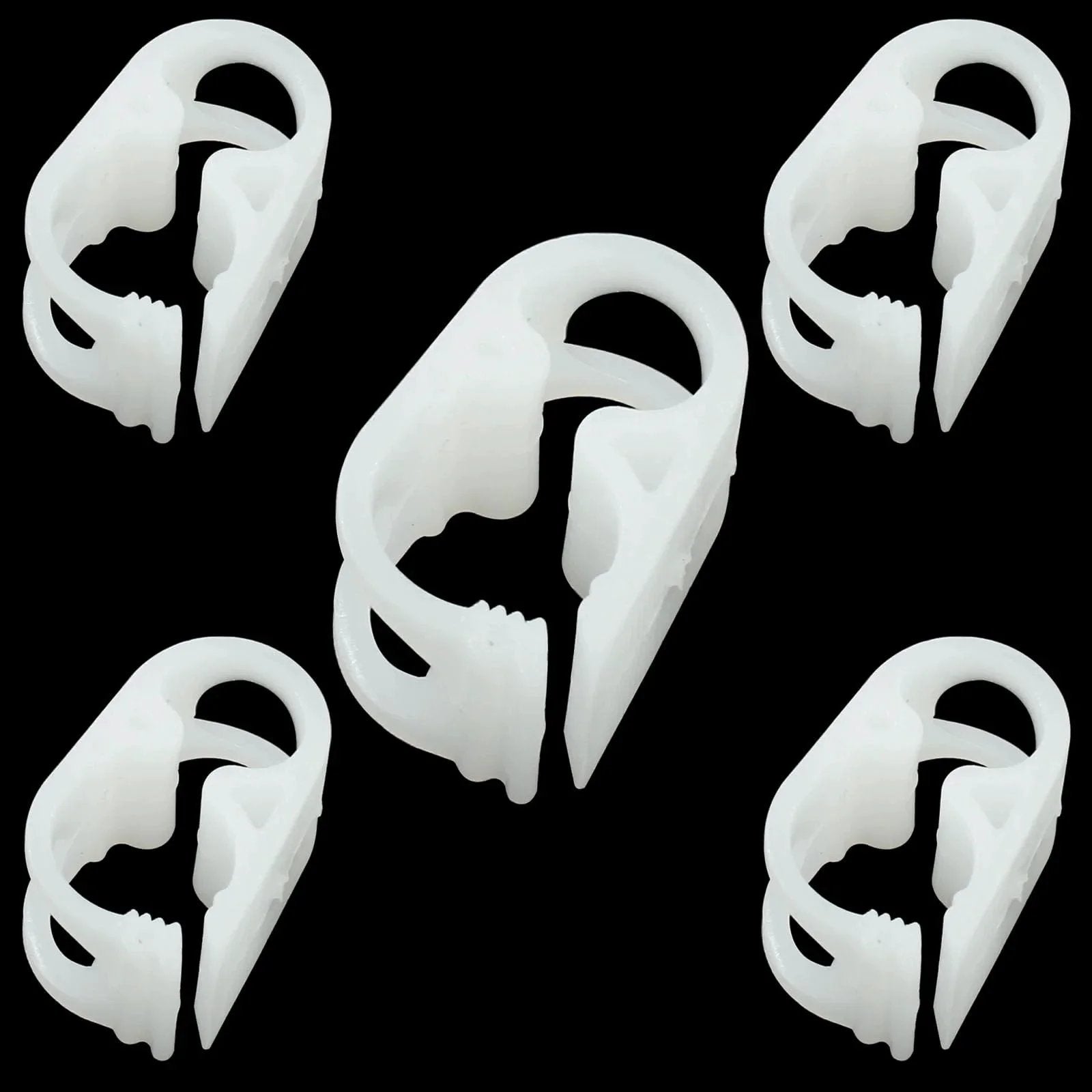 Five Pack Plastic Tubing Clamps For Lab Adjustable Tube Clamp Flow Control Hose Clamp Made Of POM Plastic Durable Elastic Clamp