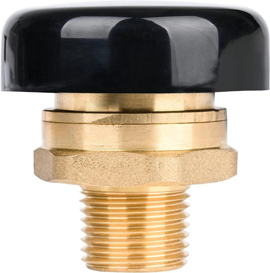 Vacuum Relief Valve 1 Half Inch Low Profile Brass Vacuum Breaker Compatible With Watts LFN36 M1 Water Heaters And Tanks