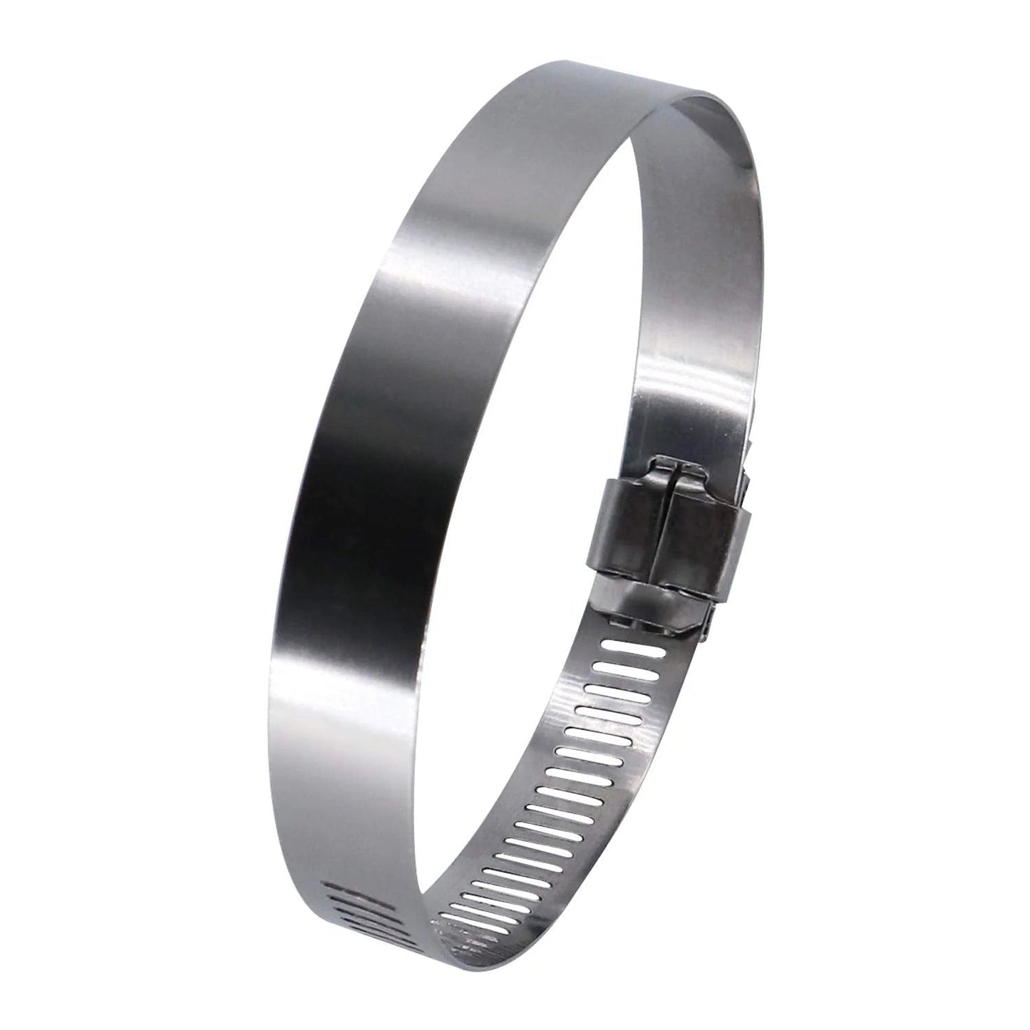 Durable 3.5 Inch Worm Gear Hose Clamp Set in Full Stainless Steel With SAE 56 Size Half Inch Band Width Working Range 78 To 102 Mm 10 Pack