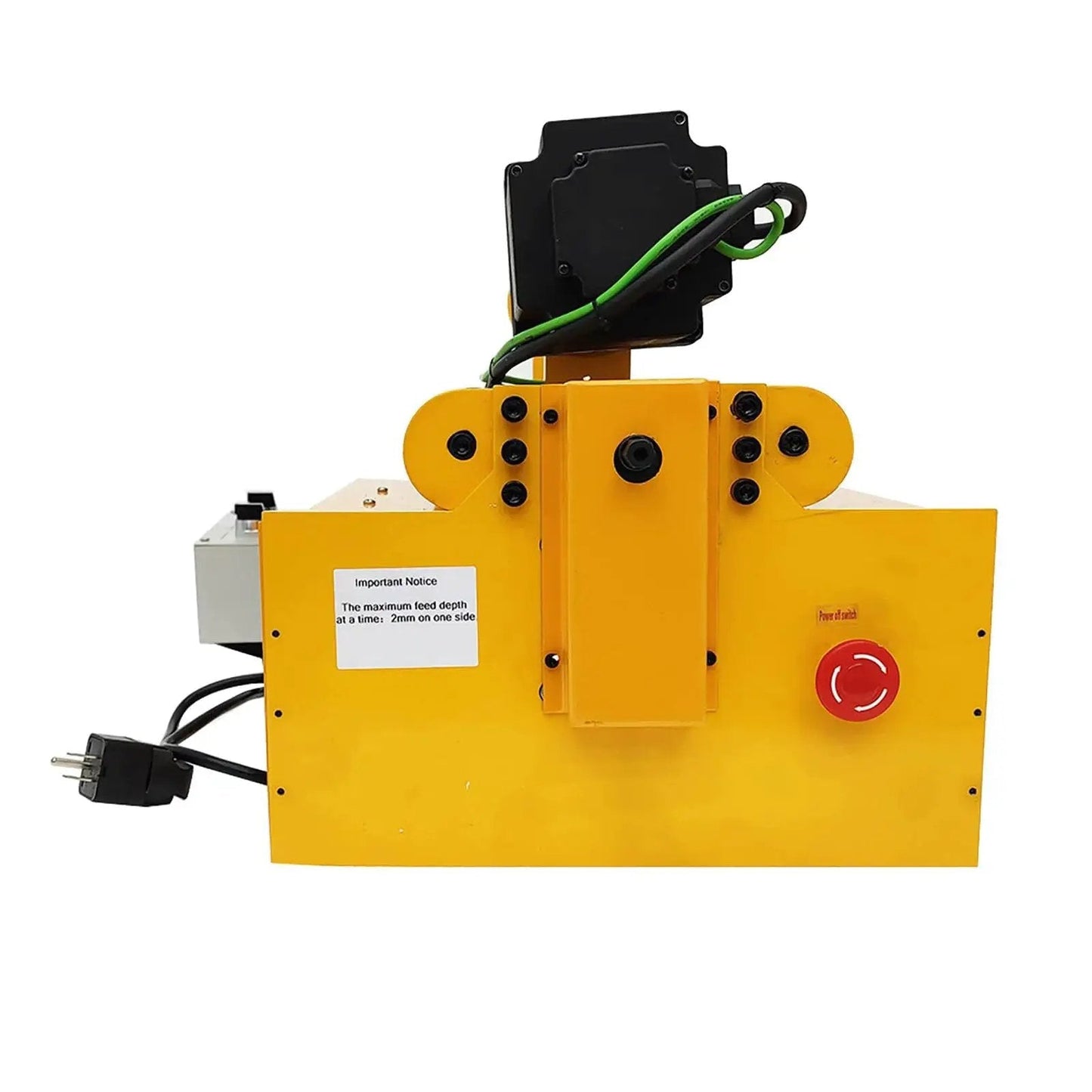 Rear view of Workshop Ready 110V Hole Drilling Machine For Engineering Machining Delivers 45 To 180 Mm Hole Range 380 Mm Travel