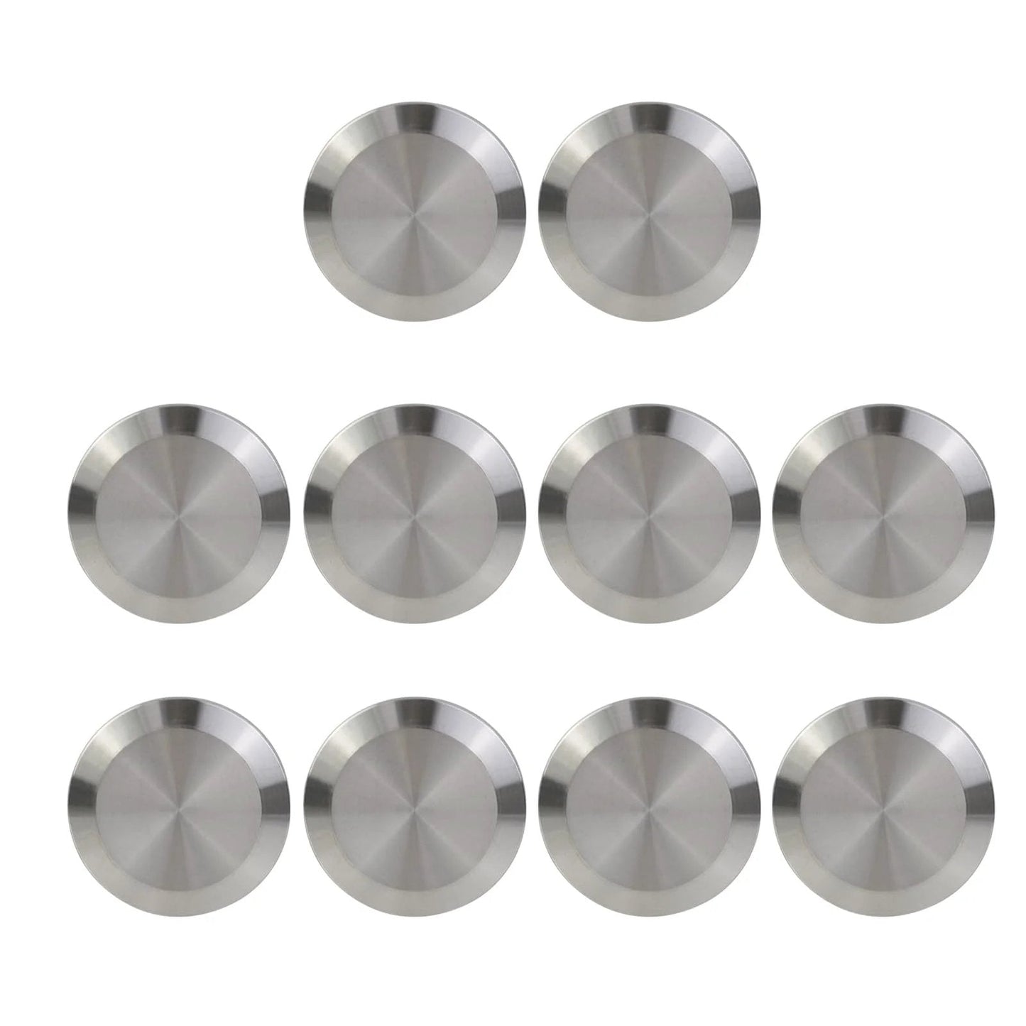 10 Piece Stainless Steel Sanitary End Caps For Tri Clamp Ferrule Flange Fits 1.5 Inch Tube OD 38mm Tubing 51mm Ferrule OD