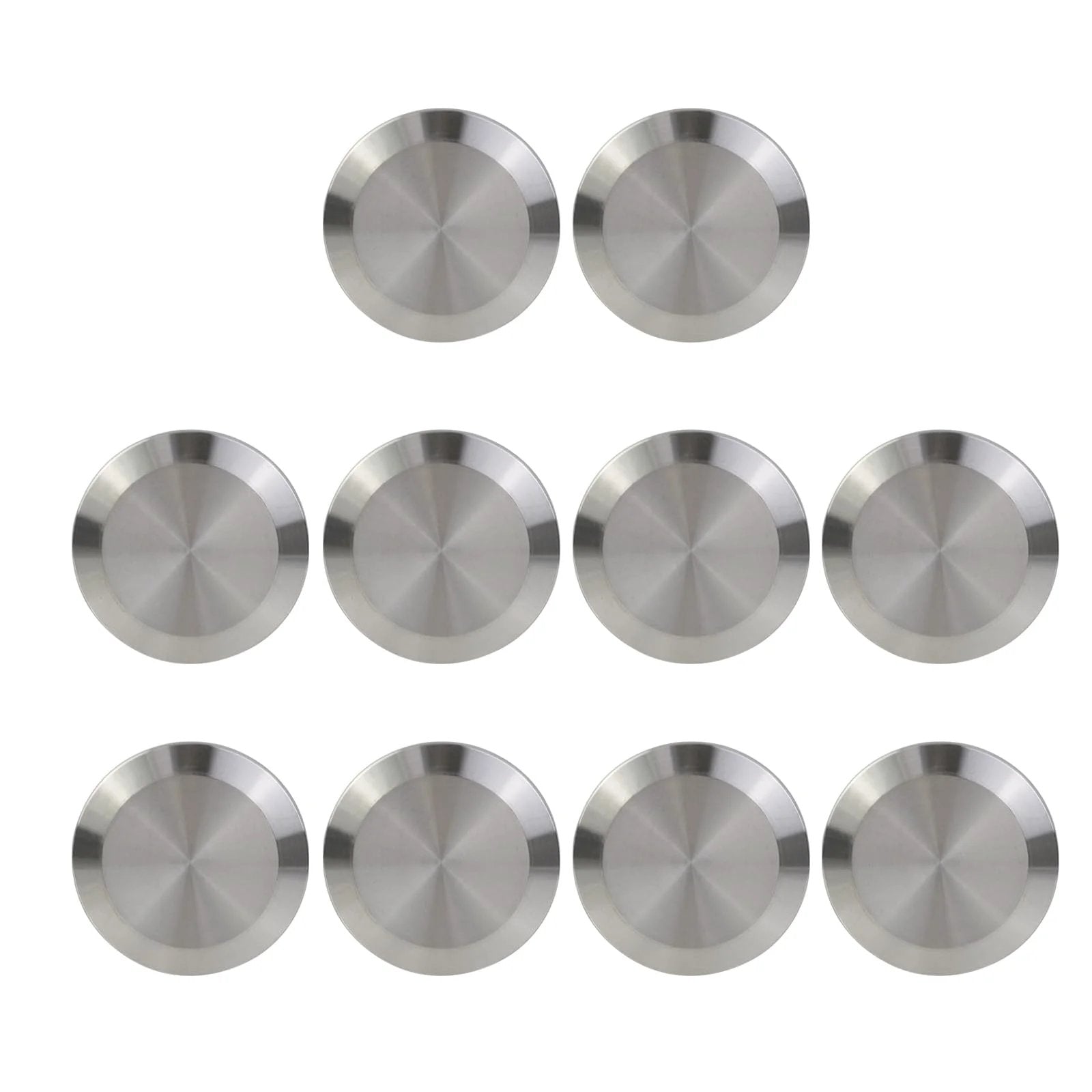 10 Piece Stainless Steel Sanitary End Caps For Tri Clamp Ferrule Flange Fits 1.5 Inch Tube OD 38mm Tubing 51mm Ferrule OD