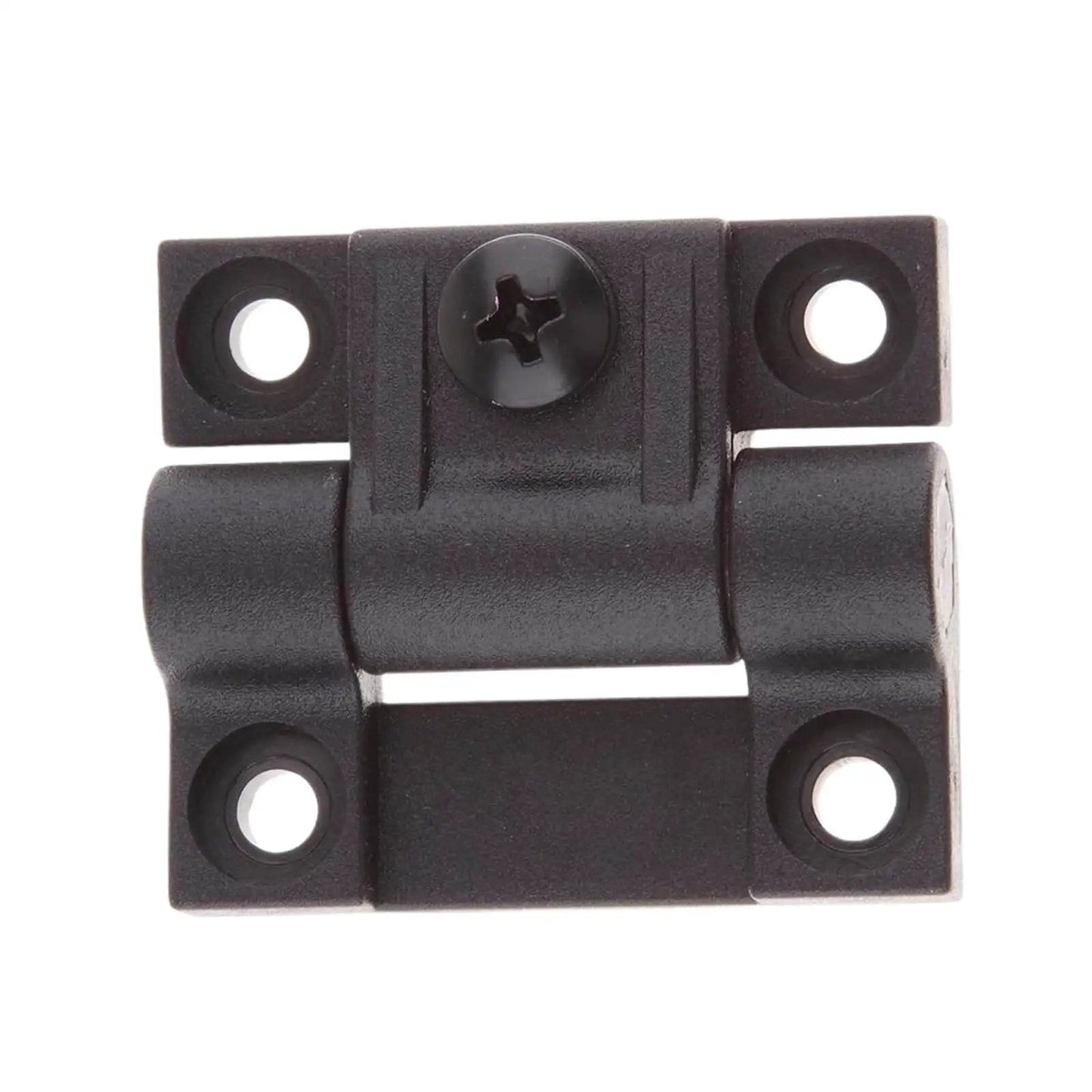 Black Adjustable Torque Door Hinges 4 Hole Sliding Bearing Hardware For Quiet Smooth Operation Position Control Heavy Duty Durable Door Hardware For Indoor And Outdoor Use, front view