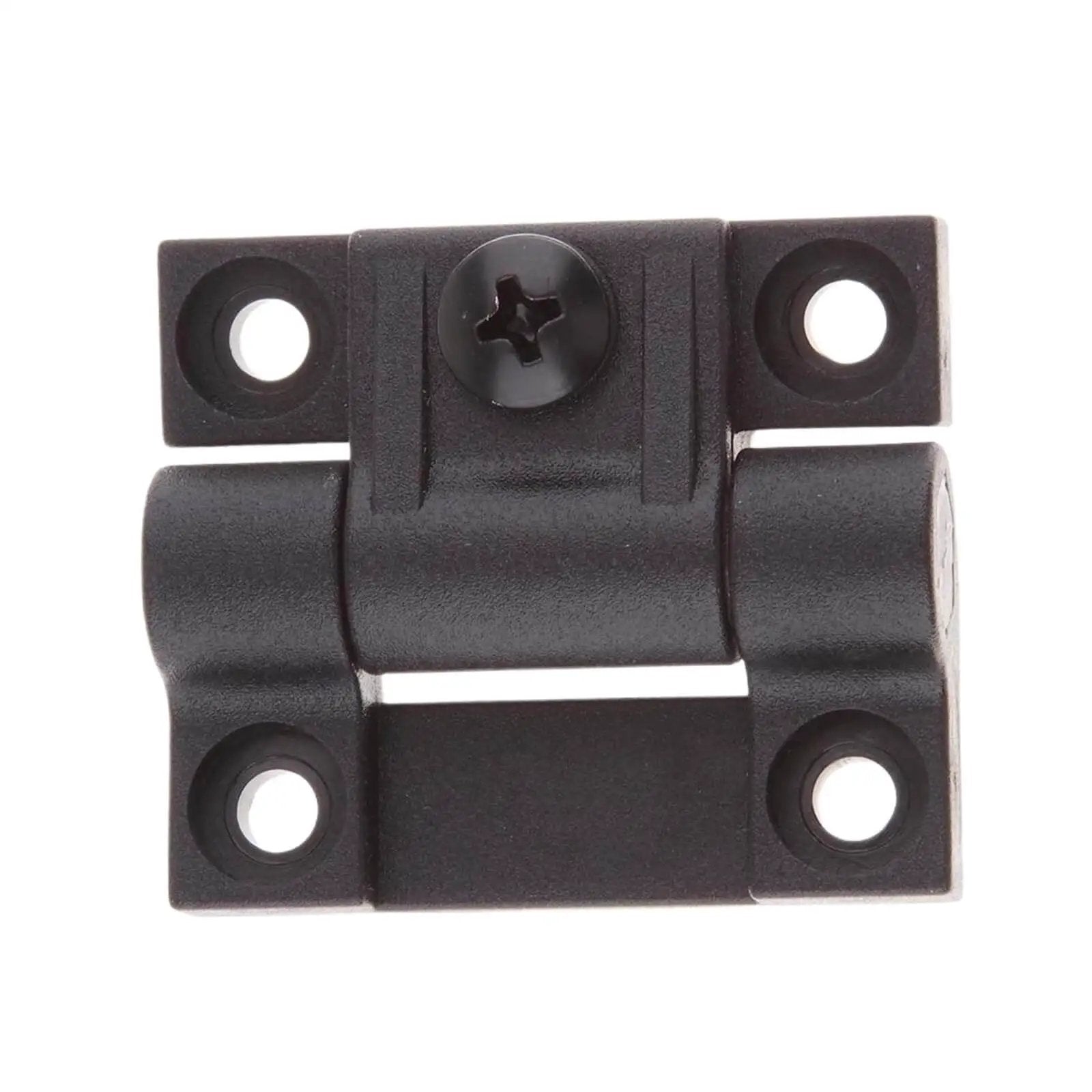 Black Adjustable Torque Door Hinges 4 Hole Sliding Bearing Hardware For Quiet Smooth Operation Position Control Heavy Duty Durable Door Hardware For Indoor And Outdoor Use, front view