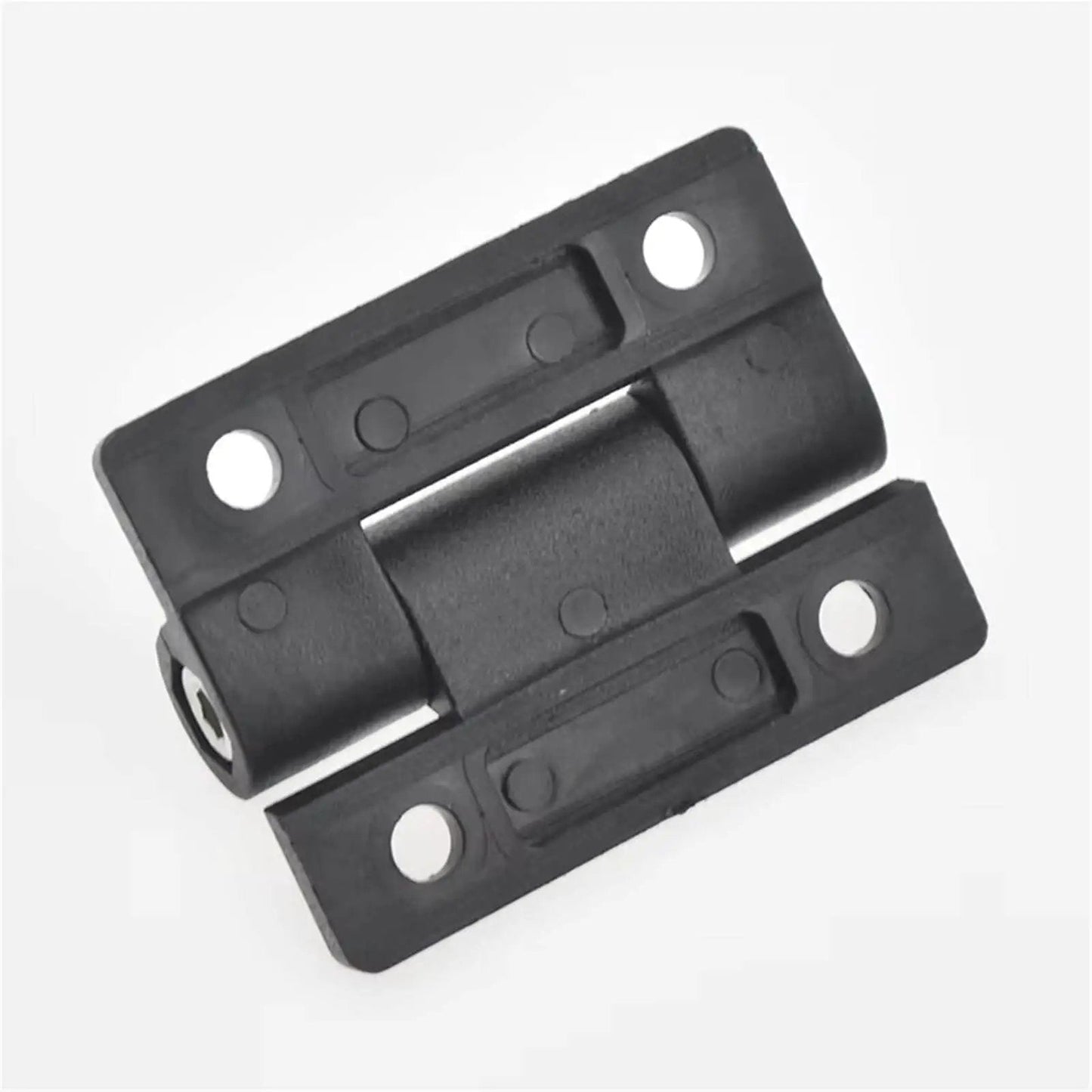 2 Pack Adjustable Torque Plastic Hinges Black Positioning Door Hinges 72x56x19mm Durable Cabinet And Door Hardware For Home Improvement