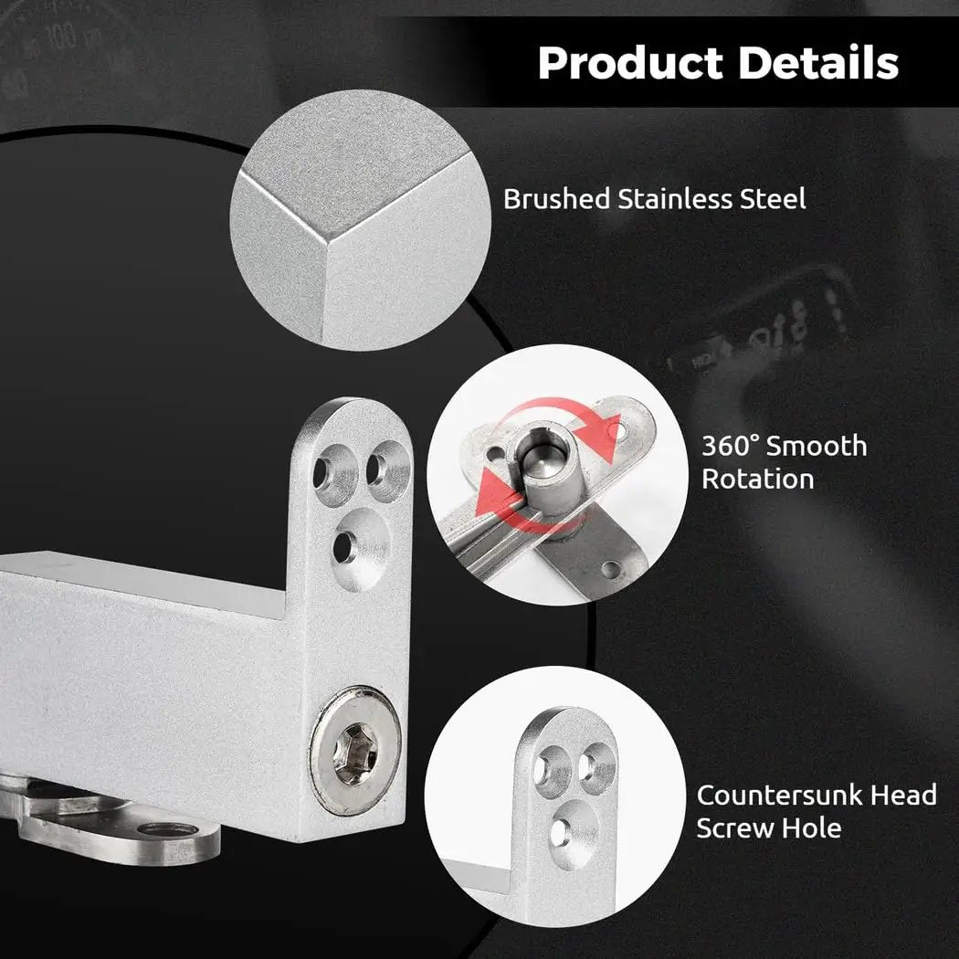 Heavy Duty Self Closing Pivot Hinges For Doors With Hidden Bookcase Design Stainless Steel 360 Degree Invisible Hinge System