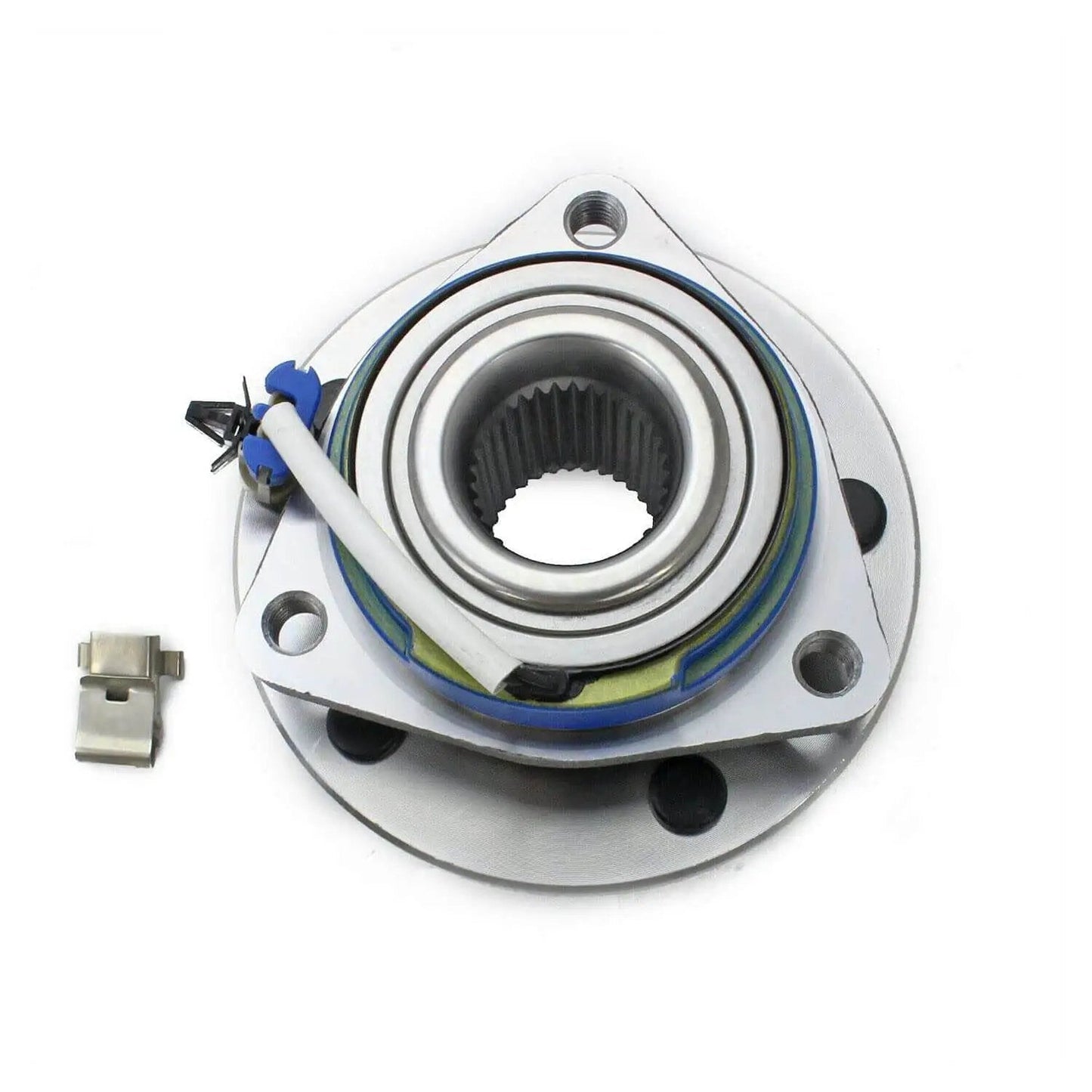 Single Front Wheel Hub and Bearing Assembly 2002-2006 for Buick Rendezvous, Chevy Venture, Pontiac Montana, Aztek, top view