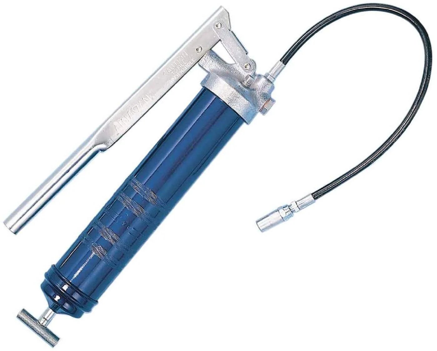 Heavy Duty Lever Action Grease Gun With 18 Inch Whip Hose And Coupler, Jam Proof Toggle, Cast Pump Head, Premium Dual Lip Follower, Lincoln 1147