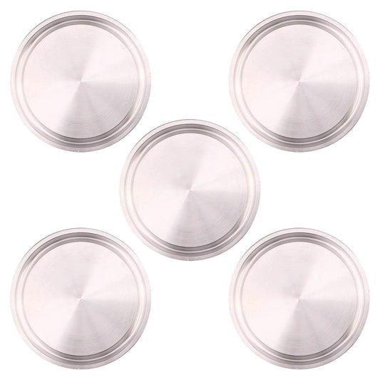 Sanitary End Cap for Tri Clamp Ferrule Flange Stainless Steel 304 Fitting Clamp for One And A Half Inch Tube OD 38mm Fits One And A Half Inch Tri Clamp End Cap Pack Of Five With 250 Psi Rating At 70F