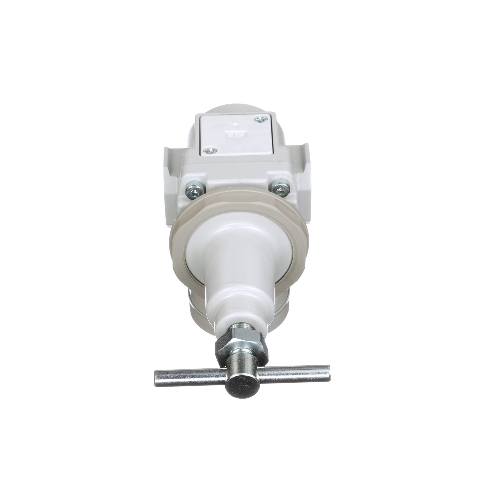 Front view of a Heavy Duty Air Pressure Regulator With T Handle And Gauge For 3/8 Inch NPT, 0 To 150 PSI Regulation.