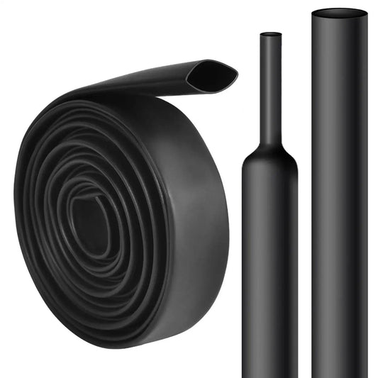 Half Inch Heat Shrink Tubing 10 Ft 3 To 1 Waterproof Adhesive Lined Dual Wall, coiled and straight sections