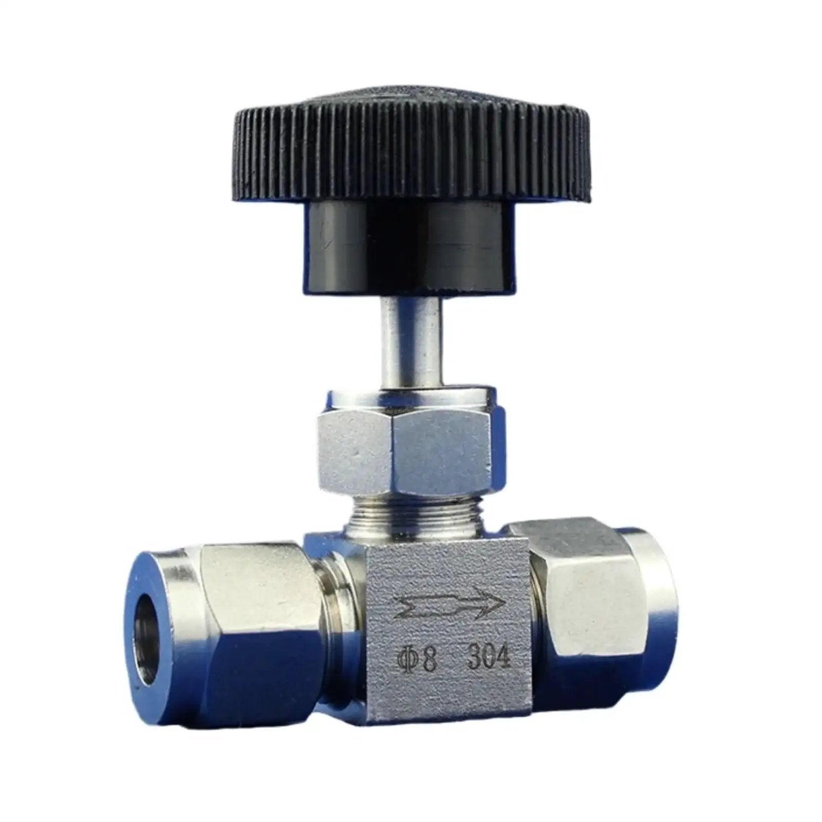 Stainless Steel High Pressure Double Ferrule Needle Valve For 1/8 1/4 3/8 1/2 Inch Fittings With Precise Flow Control And Compact Gauge Globe Up To 10,000 Psi 690 Bar Built Tough By YTUANXSALOUE Pro