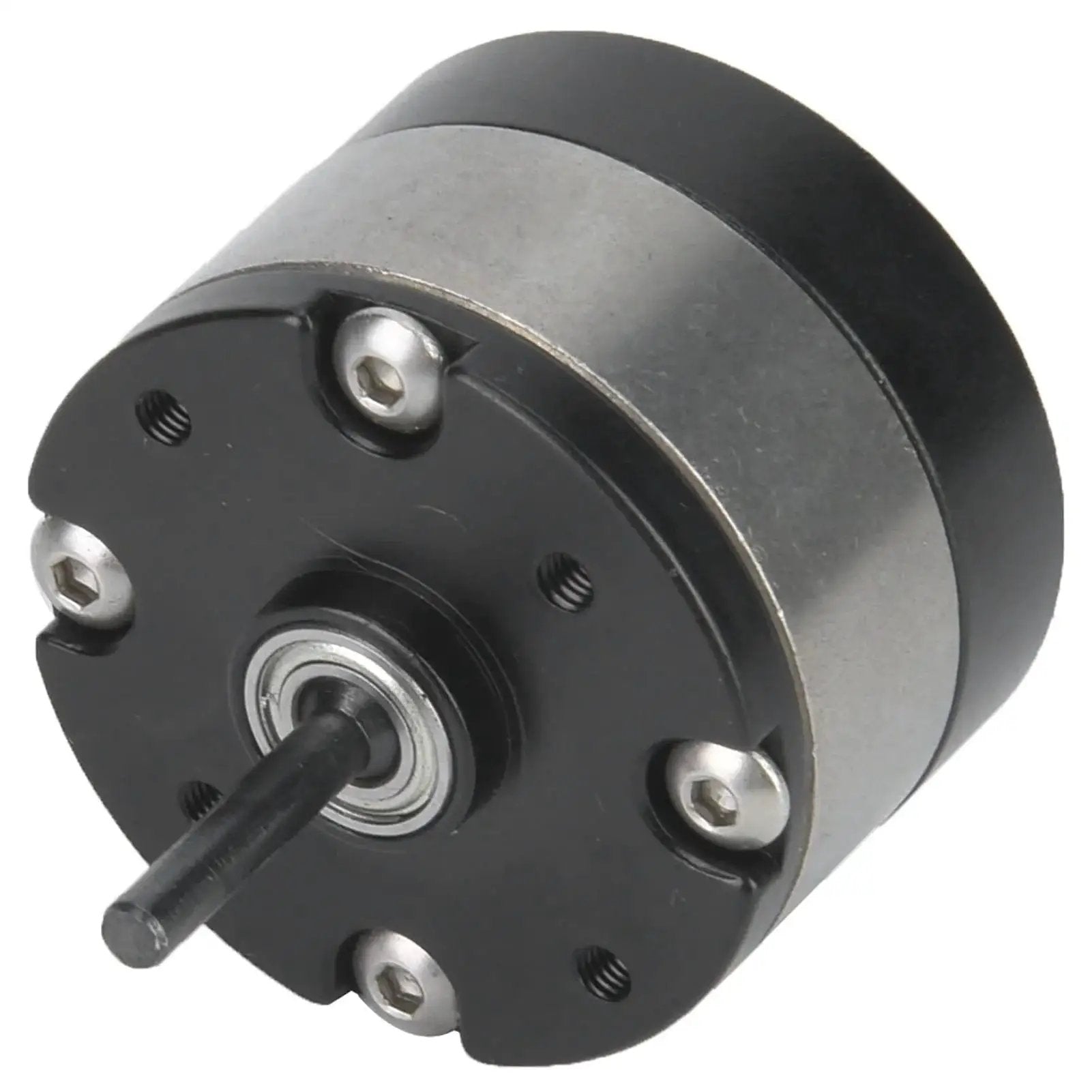 Three To One Planetary Gear Reduction For RC 540 Motors Electric Transmission Reducer, black-metal finish, close-up view