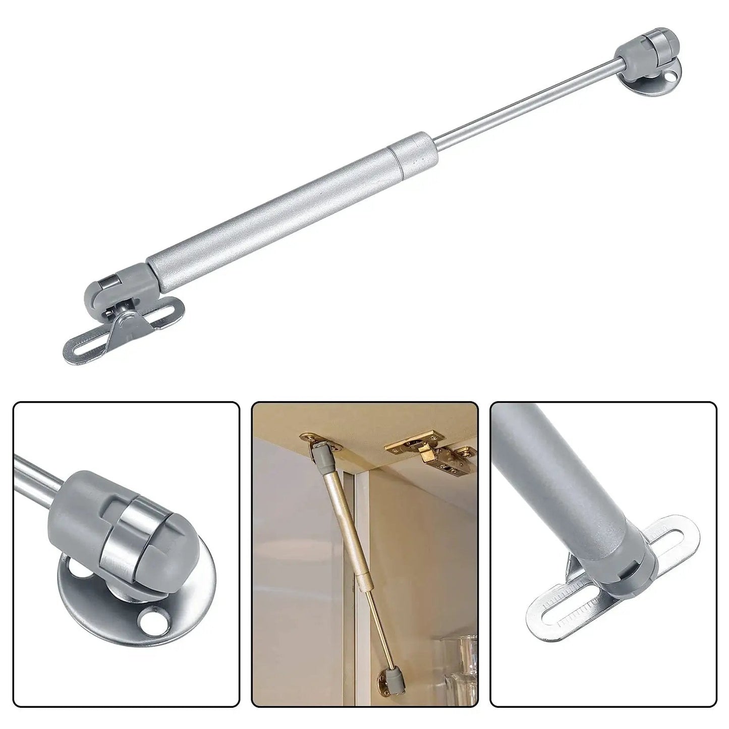 Two Pack Gas Springs Set For Cabinet Doors With 100N Lift Supports 22.5 Lb Soft Close Hinges Hydraulic Gas Struts For Cabinets And Storage Boxes