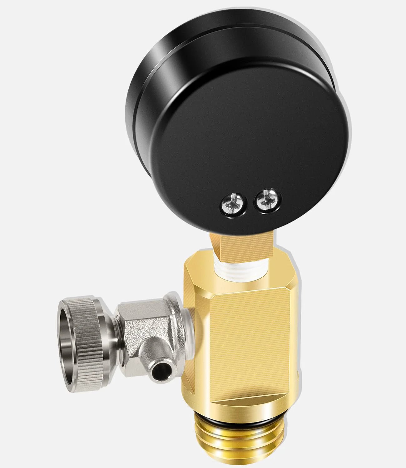 High Flow Manual Relief Valve For Pool And Spa Filters With Pressure Gauge DearChan Brass Assembly 98209800 RV40600 Replacement shown