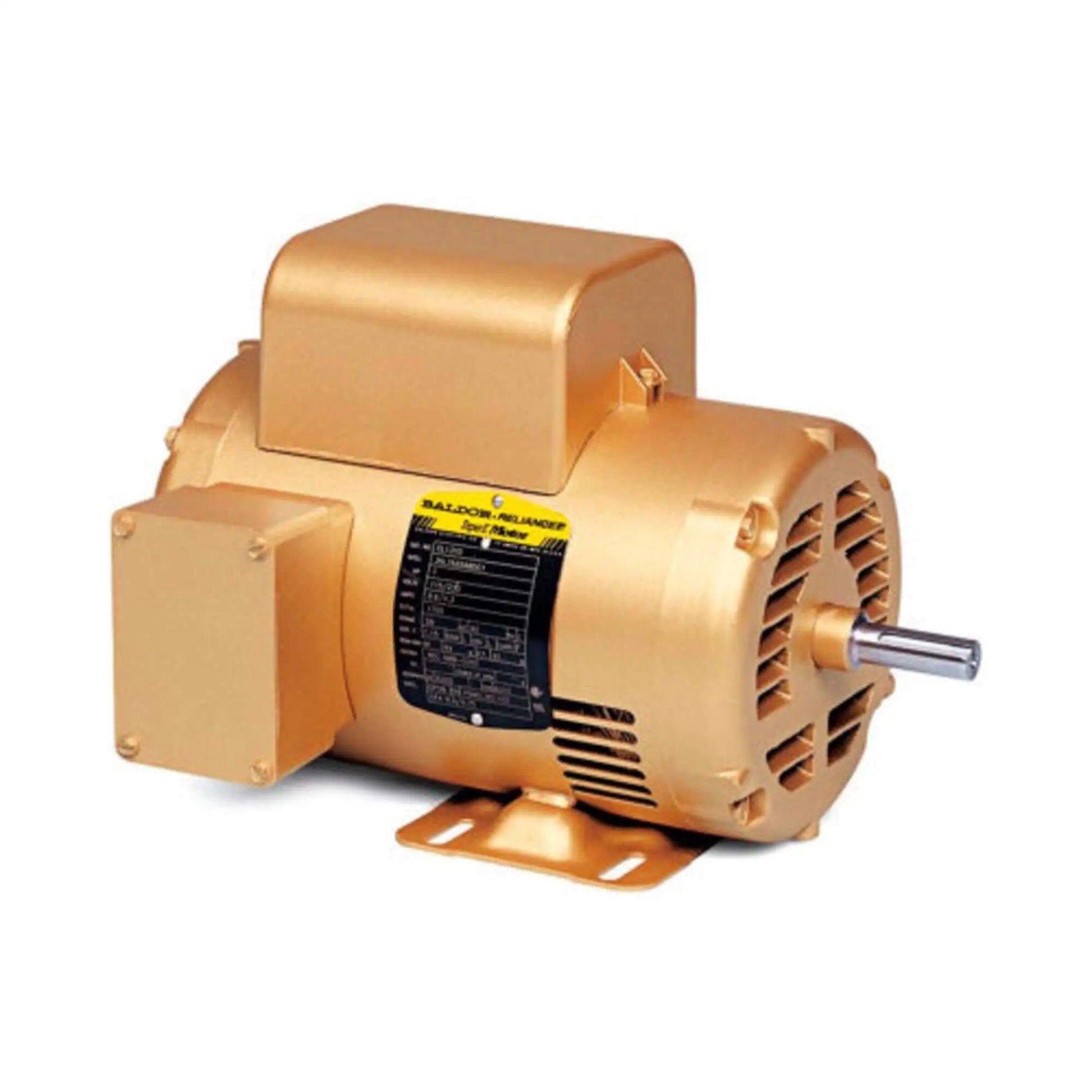 New EL11304 1/2 HP 1725 RPM electric motor single unit, Made in United States, replaces old L1304 part, front view