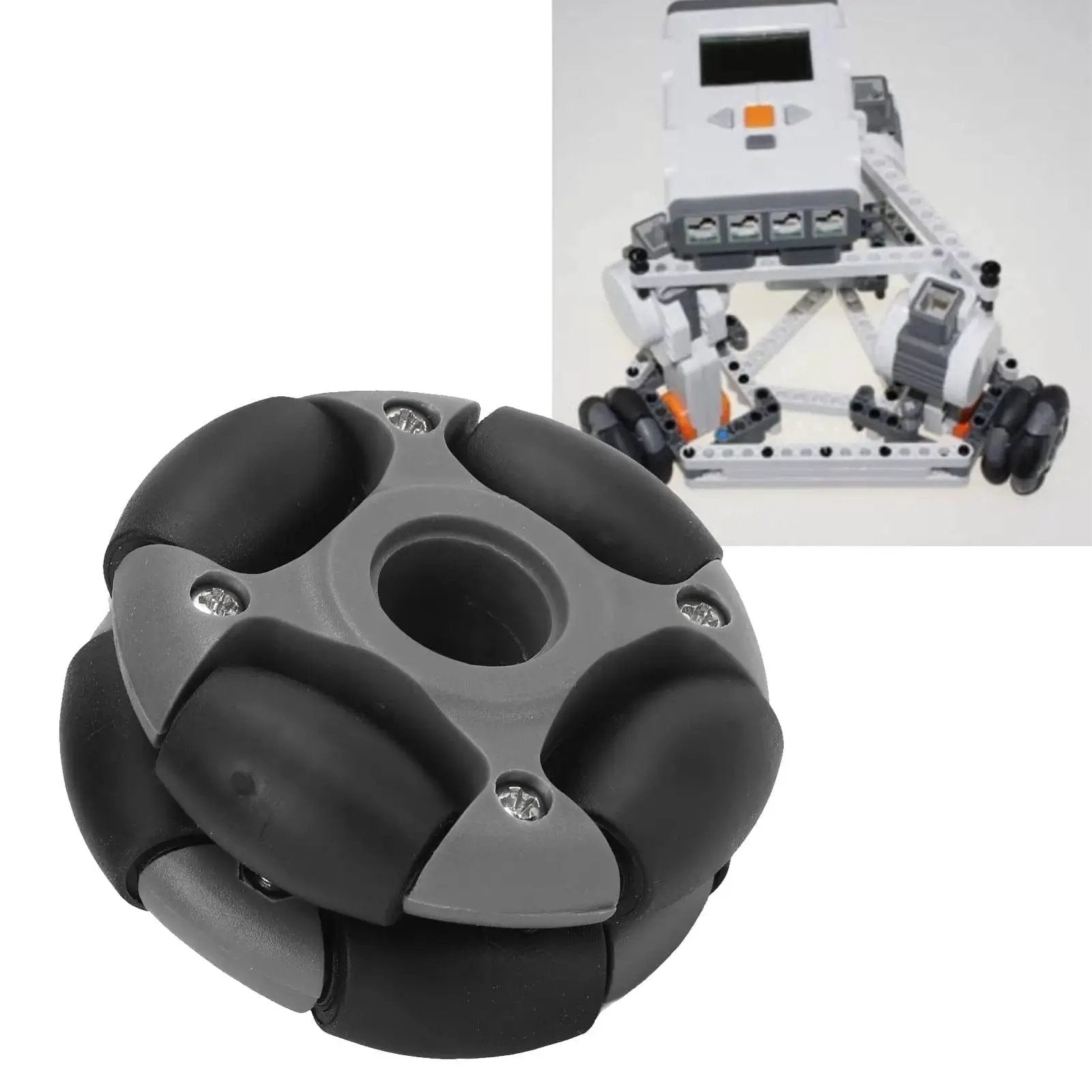 48mm 360 Degree Omnidirectional Wheel With Double Row Bearings for Robotics, showcasing lightweight design and compatibility with robotic projects