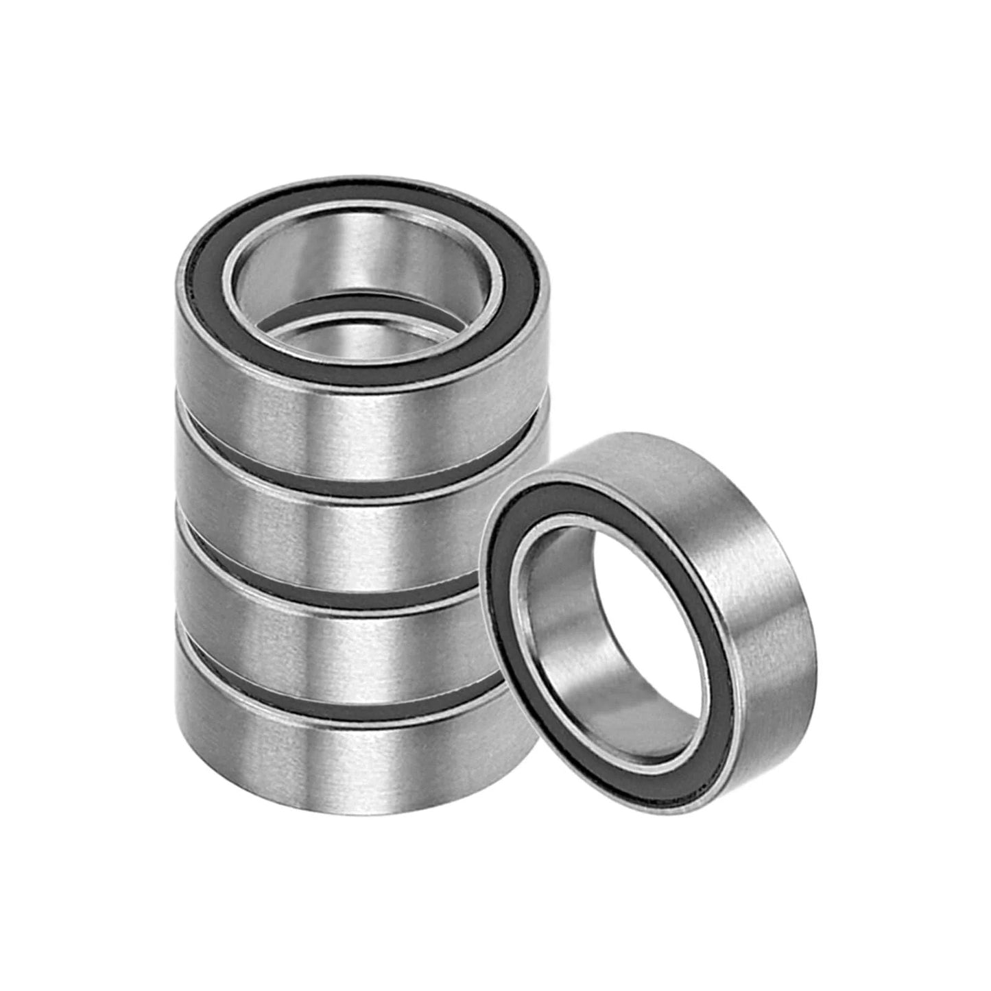 4 Pack MR128 2RS Chrome Steel Double Sealed Deep Groove Ball Bearings 8x12x3.5mm For Machinery Equipment Heavy Duty Industrial Use Ideal For Precision Machinery CNC Machines Robotics Automotive And General Industrial Maintenance Upgrades