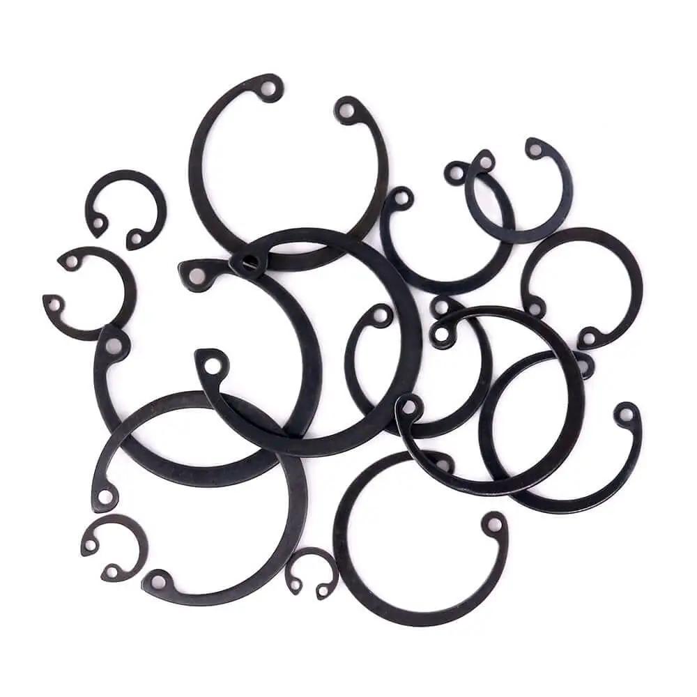 Pro Grade Internal Snap Ring Kit Set 150 Piece Alloy Steel Retaining Clip Ring Assortment In 15 Sizes From 8mm To 36mm