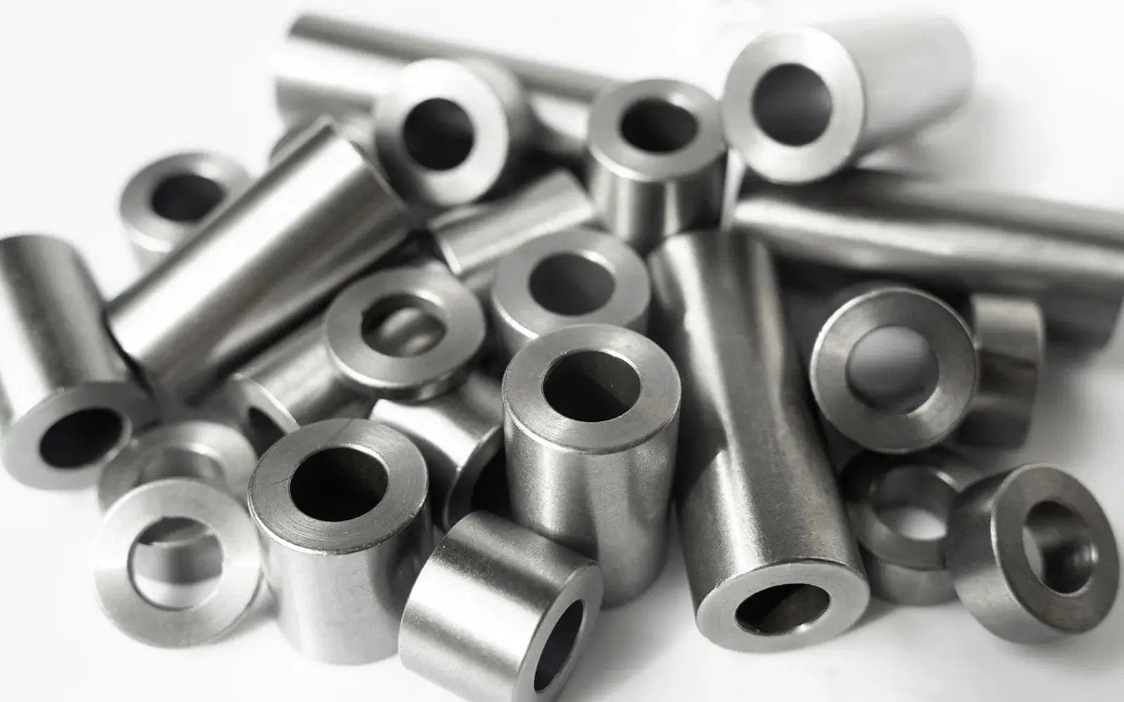 Assorted Steel Spacer 1 Inch OD x 1/2 Inch ID Round Unthreaded Standoff Bushing 2 Inch Length 5 Pack for 1/2 or M12 Bolts