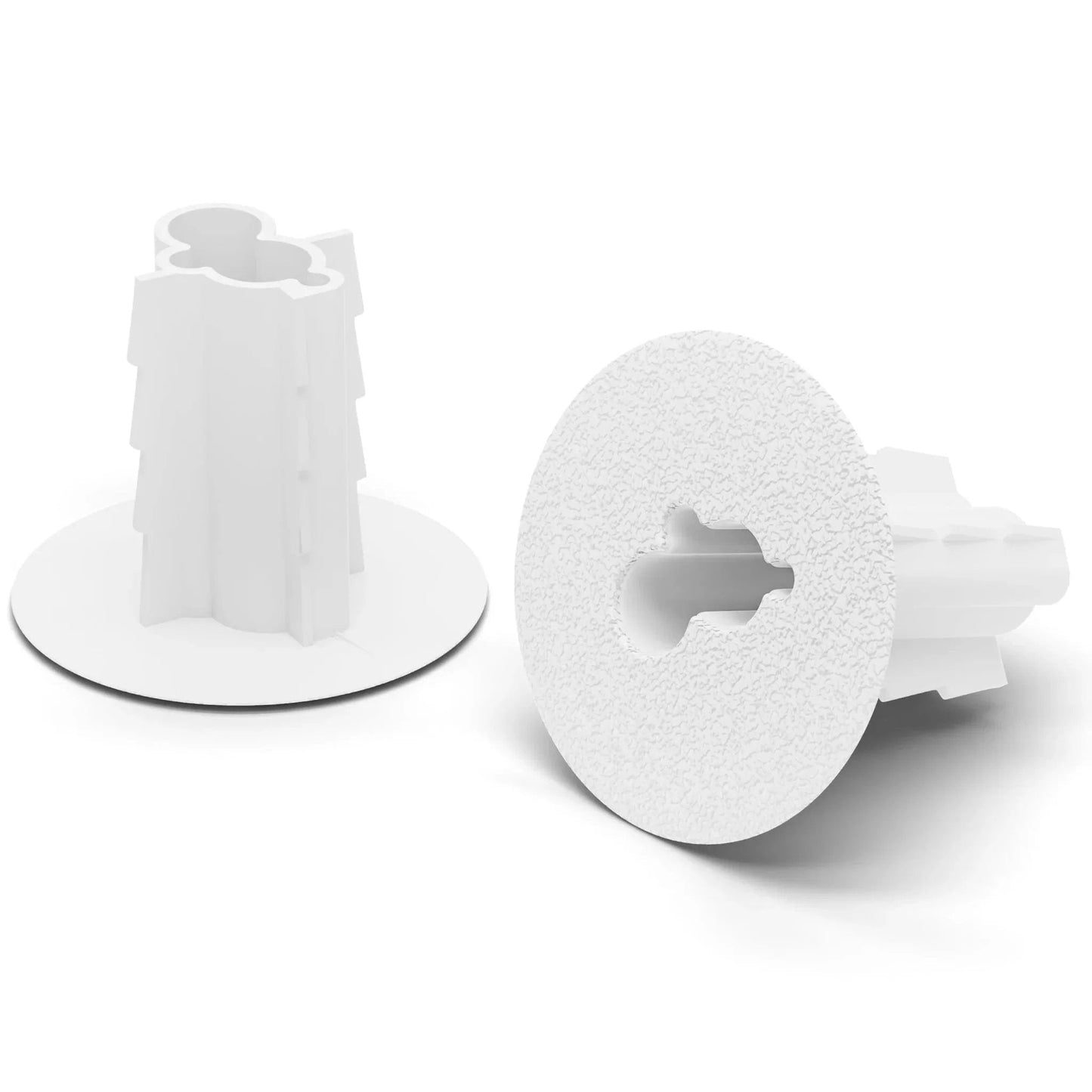 Dual Feed Through Bushing For RG6 Coaxial Cable Pass Through Grommet For Walls And Cabinets Indoor Outdoor White 10 Pack Replaces Coax Wall Plate Easy Install