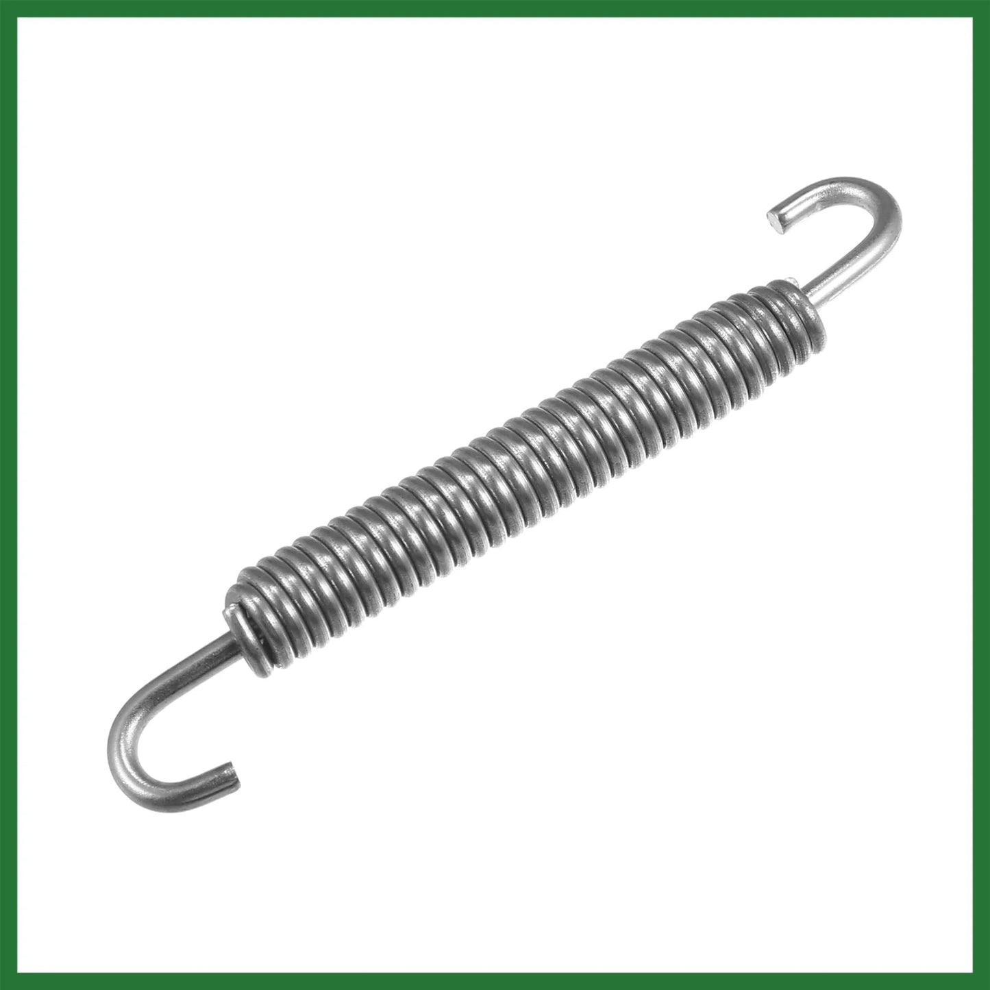 Must Have Universal Motorcycle Exhaust Pipe Spring Set, 2 Pieces, 80mm Total Length, 58mm Spring, 9mm Diameter shown
