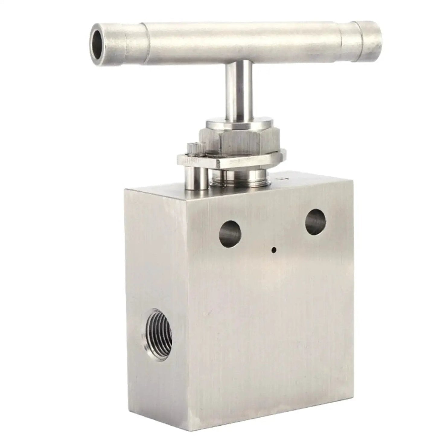 High Pressure 20000 Psi Ultra High Needle Valve Stainless Steel for Hydraulic Systems, 1/4 inch port, precision flow control
