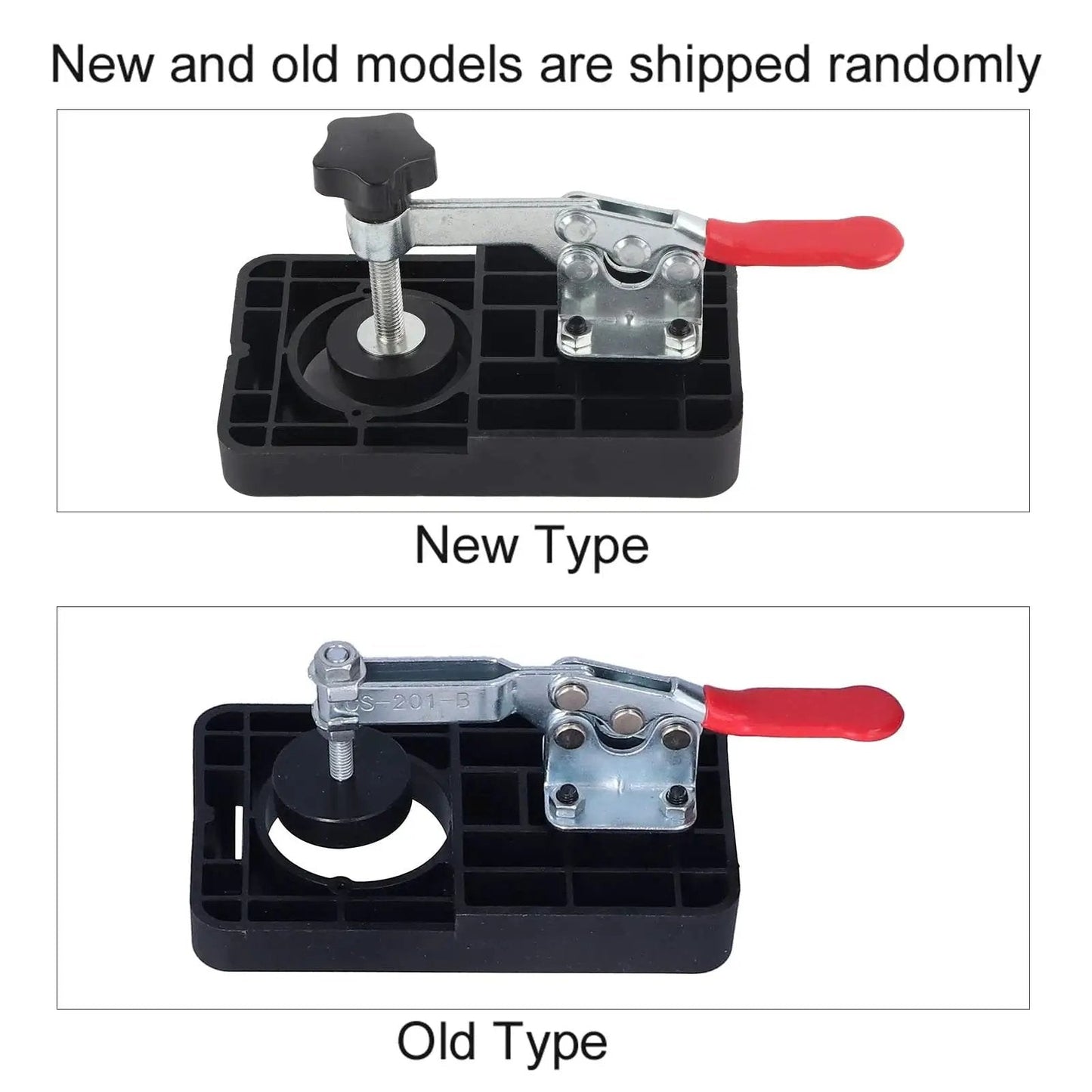 Household Woodworking Hinge Boring Jig Kit 35mm And 1.4 Inch Hole Opener fast drilling guide set, new and old models comparison
