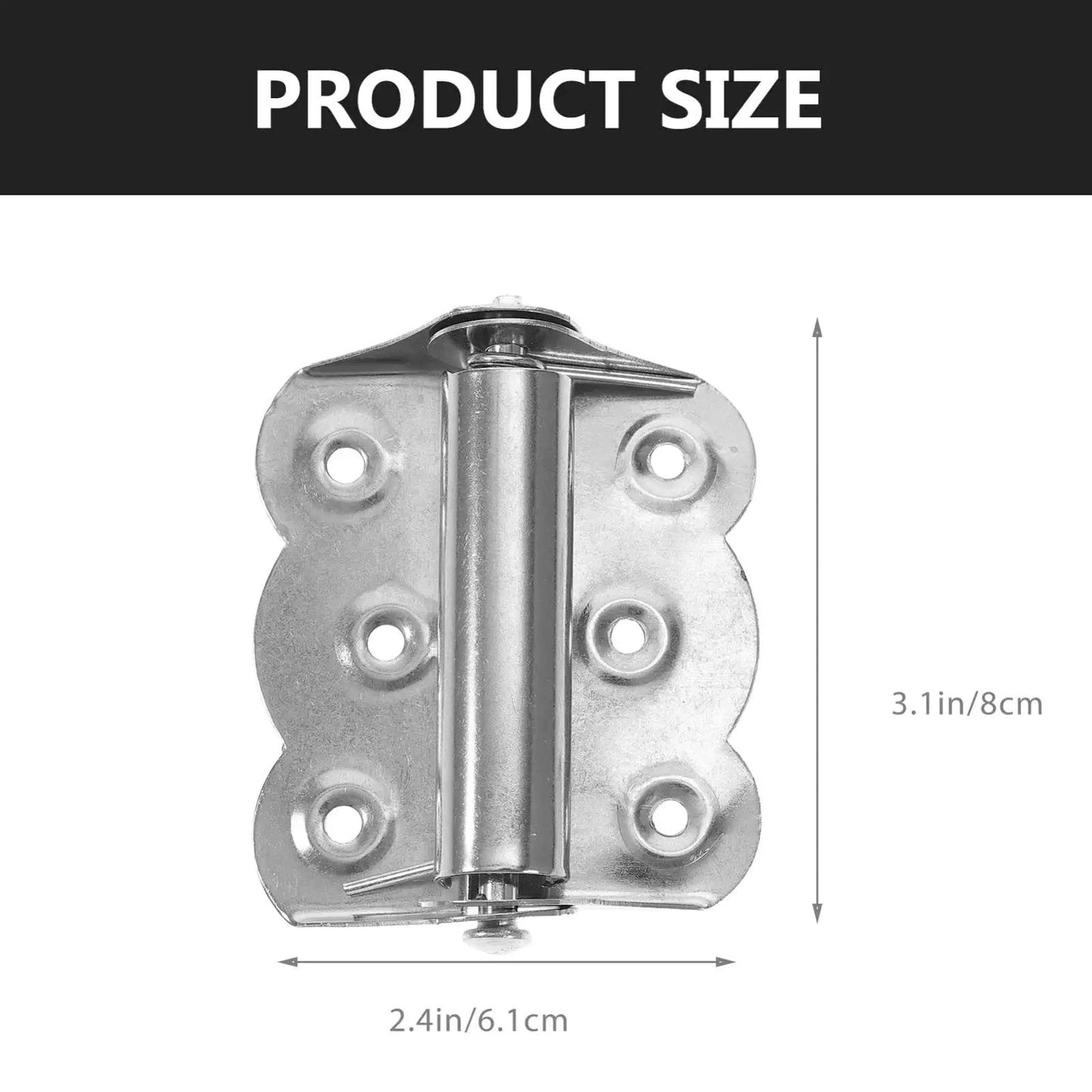 Three Piece Self Closing Spring Door Hinge Set For Garage Screen Doors Made From Stainless Steel Heavy Duty Design With High Load Bearing Capacity