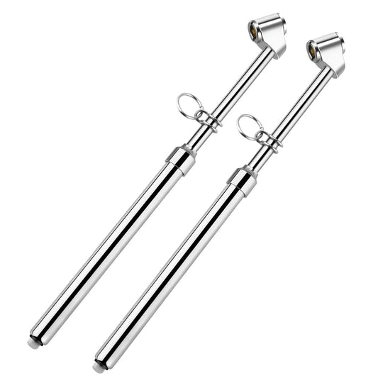 Pen Style Truck Tire Pressure Gauge With Dual Head Chucks For Inner And Outer Wheels, 10 To 150 PSI Range, Heavy Duty Pen Gauge, Pack Of 2