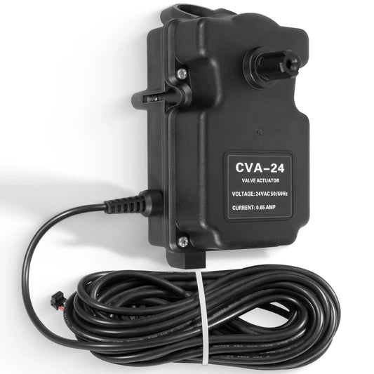 CVA24T Valve Actuator For 24VAC Pool Valves 2 Port Or 3 Port Replacement For Pentair 263045, 24 Volt AC with 25 Ft Cable