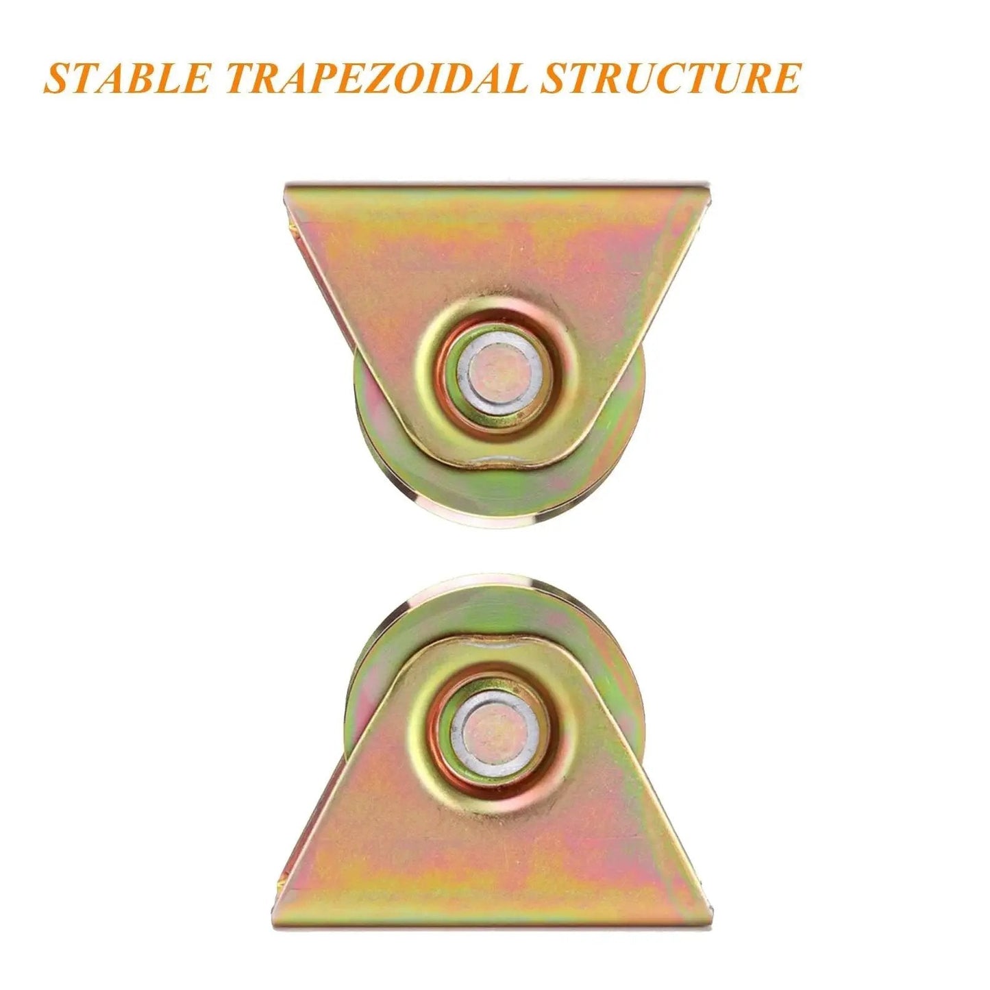V Groove Wheel Plate Casters For V Track Rails Heavy Duty Sliding Gate Wheel With Bracket Rigid Caster, galvanized steel