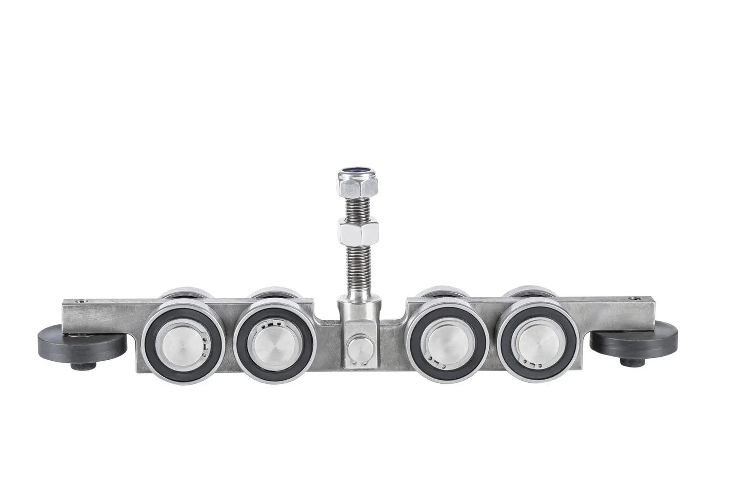 Sliding Gate Trolley Truck Assembly With Four Bearings And Eight Steel Wheels For Heavy Doors High Duty Load Bearing Smooth Quiet Operation